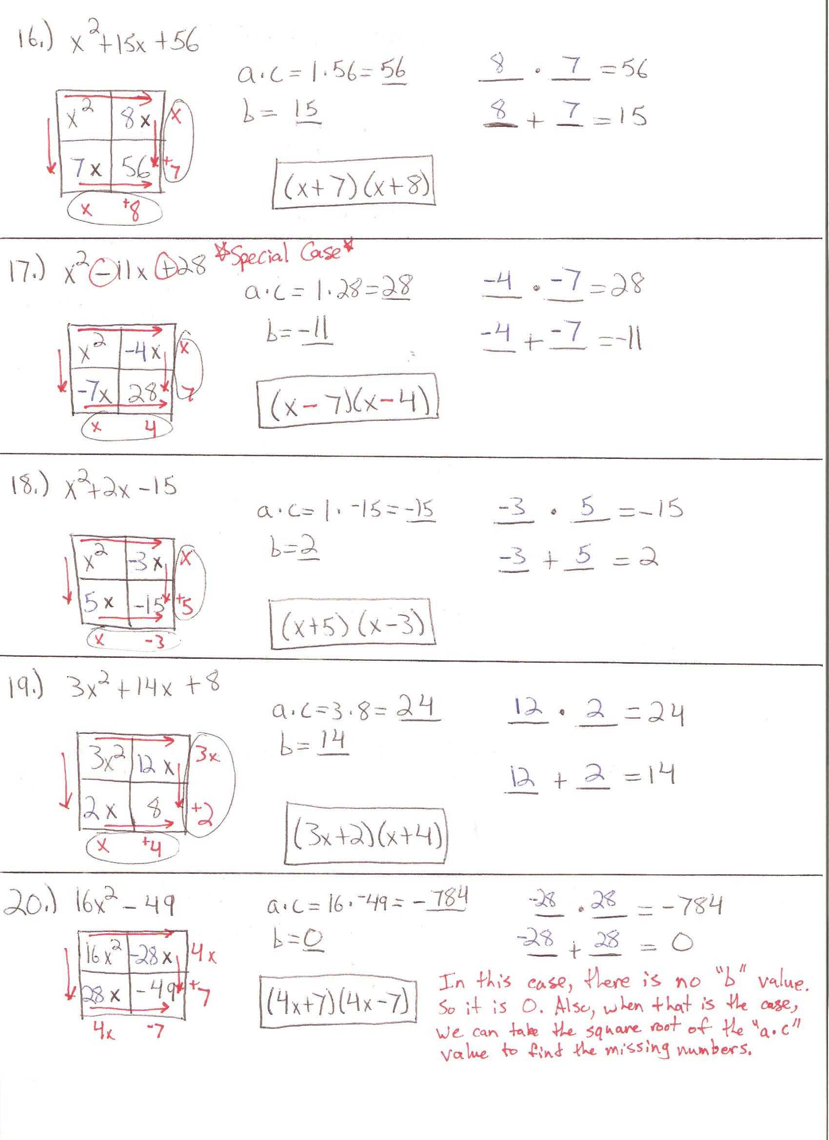 Algebra 1 Factoring Worksheet Also Factoring Trinomials Worksheet Algebra 2 Best Easy Factoring