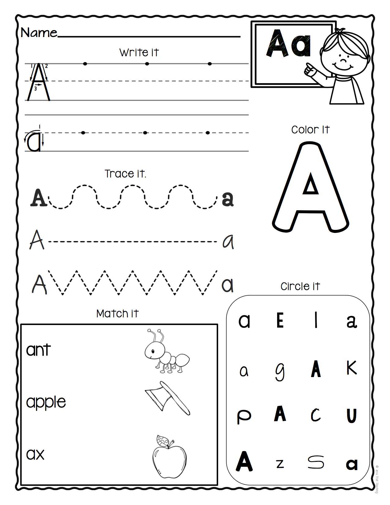 Alphabet Recognition Worksheets for Kindergarten Also Letter Recognition Worksheets for Esl