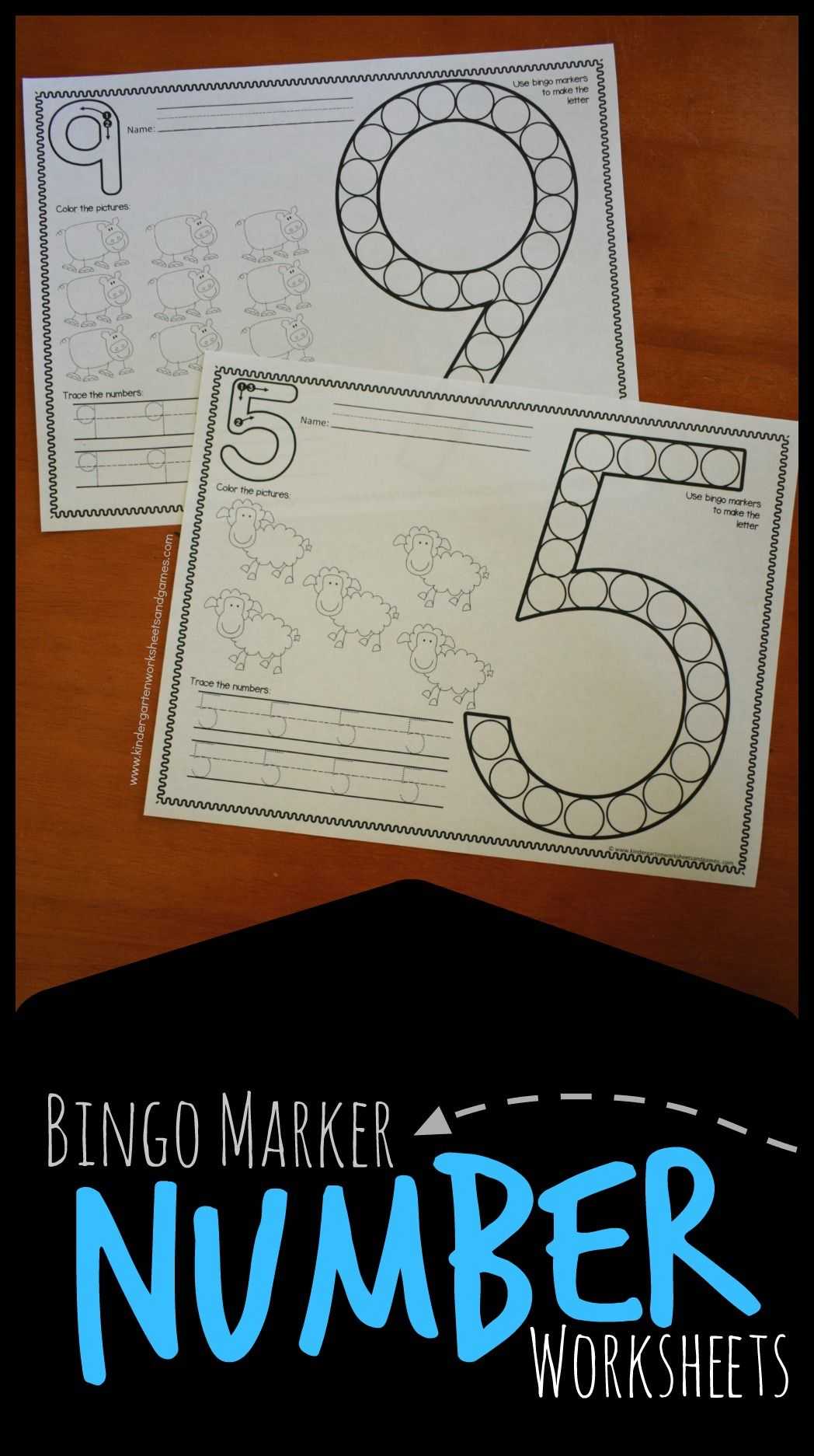 Alphabet Recognition Worksheets for Kindergarten and Free Bingo Marker Number Worksheets these are Such A Fun Counting