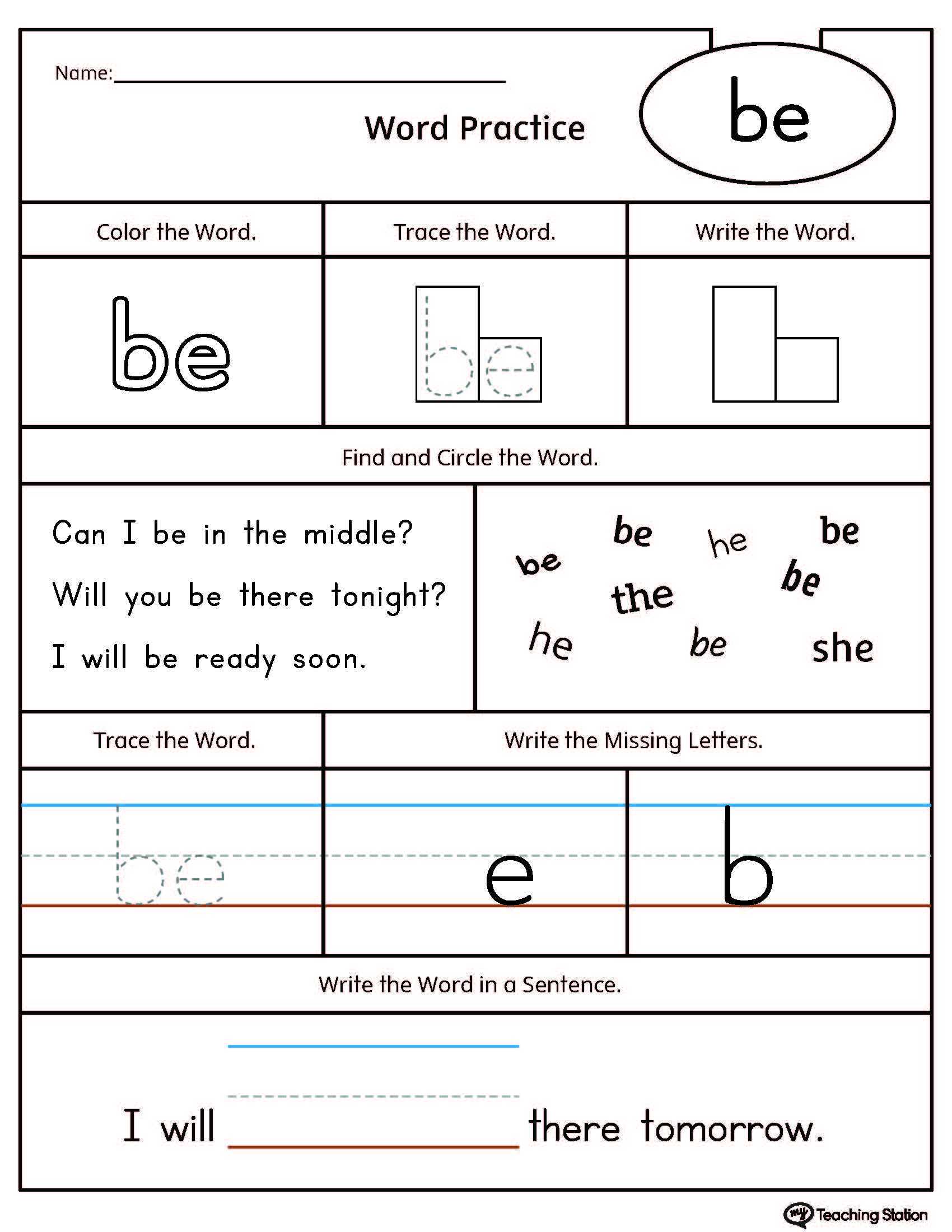 Alphabet Recognition Worksheets for Kindergarten together with Kindergarten High Frequency Words Printable Worksheets