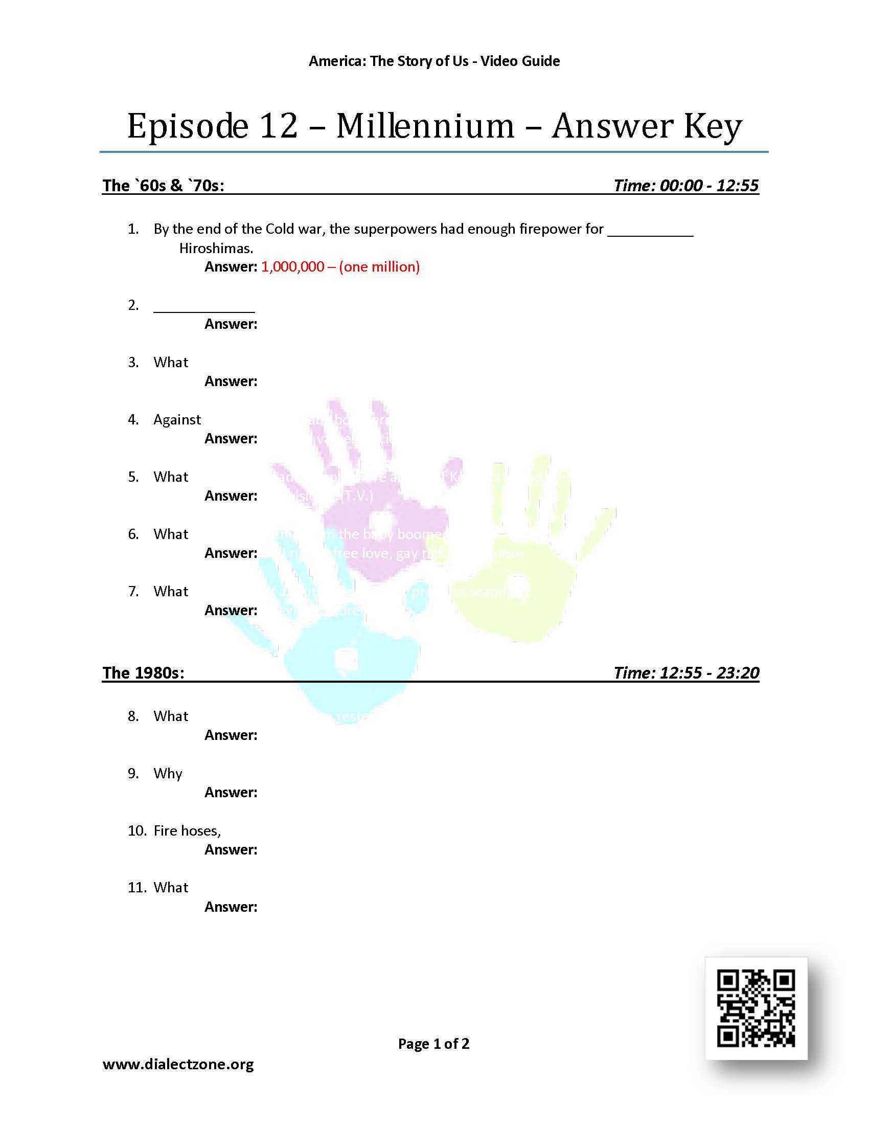 America the Story Of Us Millennium Worksheet Answers and Free Worksheets Library Download and Print Worksheets