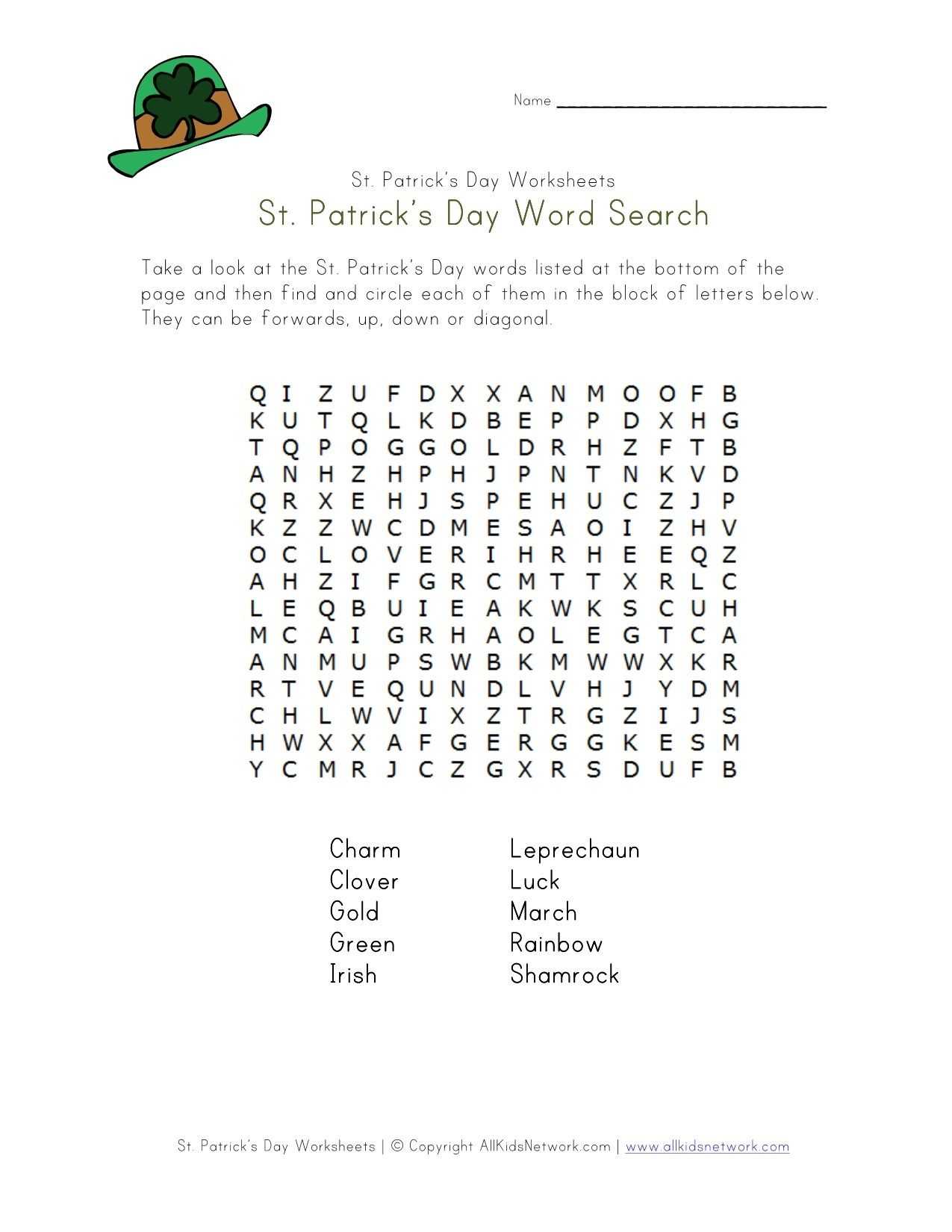 Animal Habitats Worksheets and St Patrick S Day Word Search All Kids Network