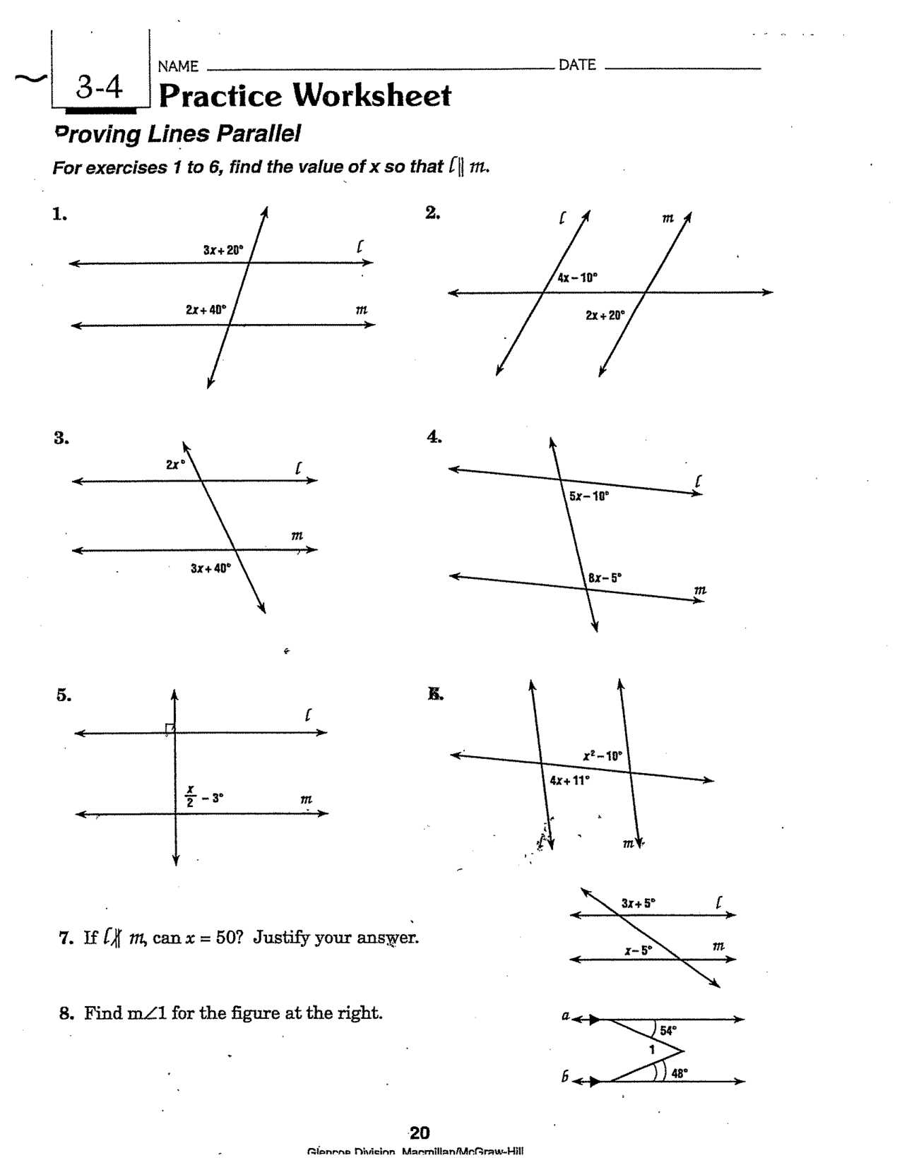 Arithmetic Sequence Worksheet Pdf or Parallel Lines Proof Worksheet Answers the Best Worksheets Image
