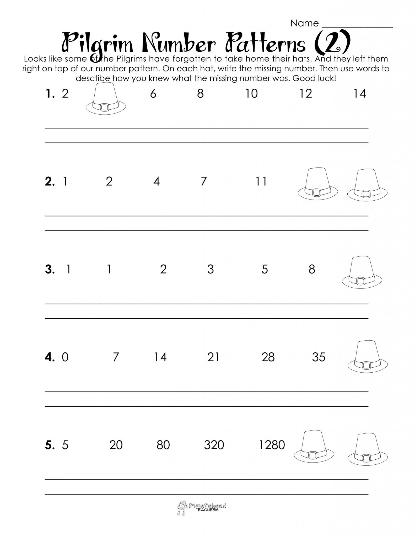 Arithmetic Sequence Worksheet Pdf with Collection Of Math Counting Patterns Worksheets