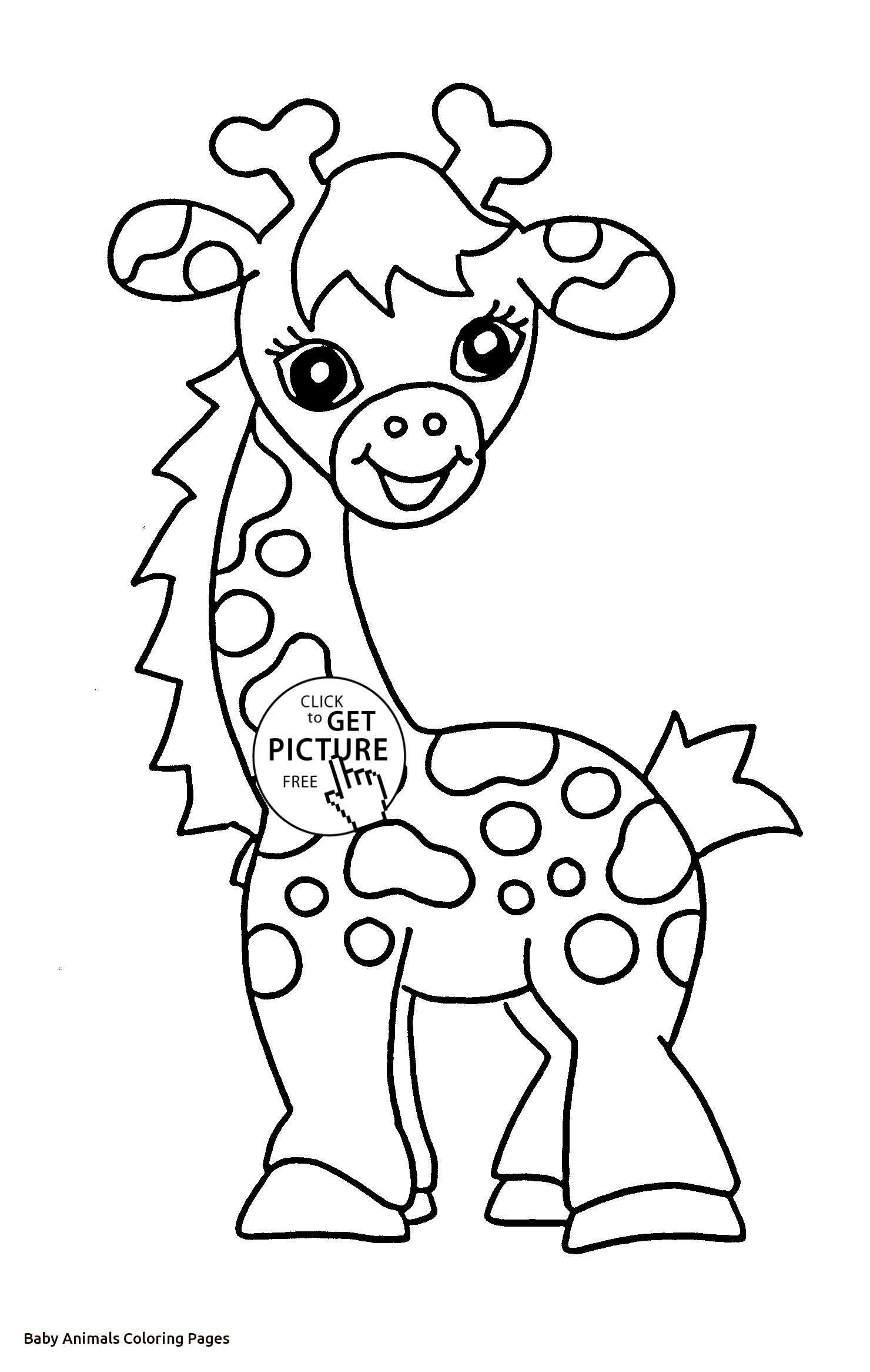 Baby Animals Worksheet Along with Girraffe Coloring Elegant Baby Animals to Color Heathermarxgallery