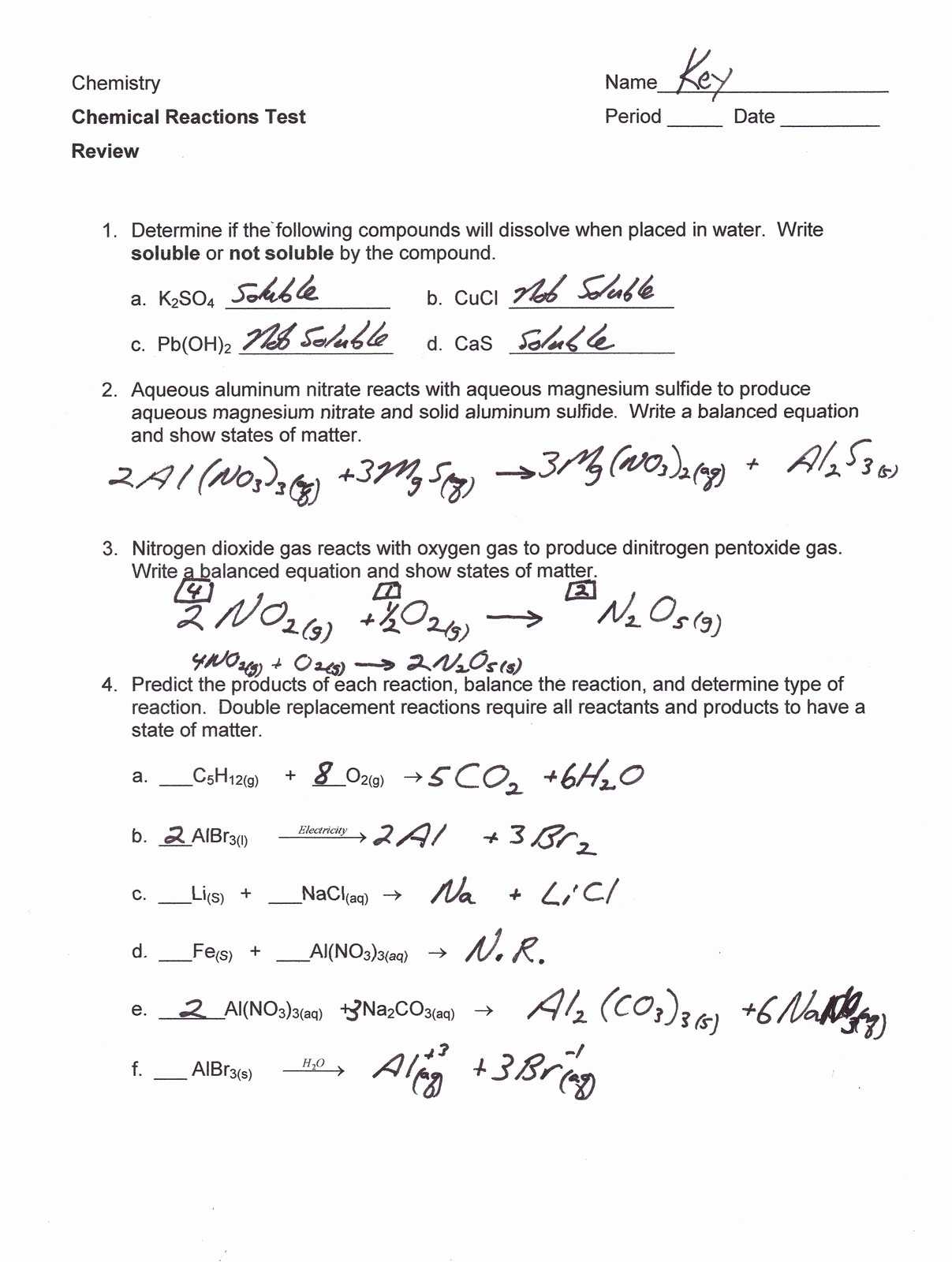 Balancing Chemical Reactions Worksheet Answers together with Predicting Products Worksheet Answers Kidz Activities