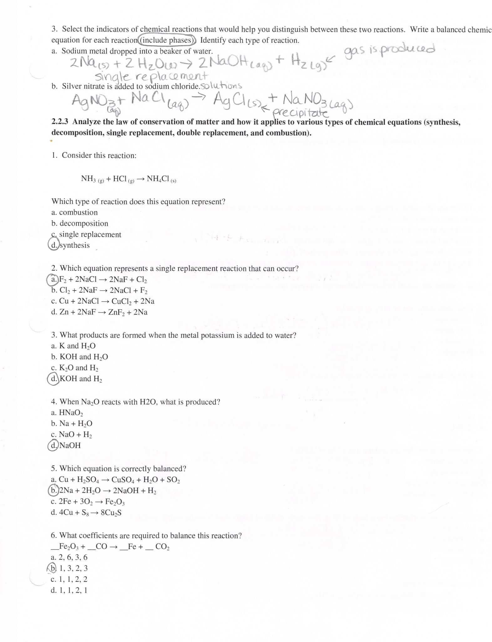 Balancing Equations Worksheet 1 Answer Key with Worksheet Predicting Reaction Products Worksheet Answers Carlos