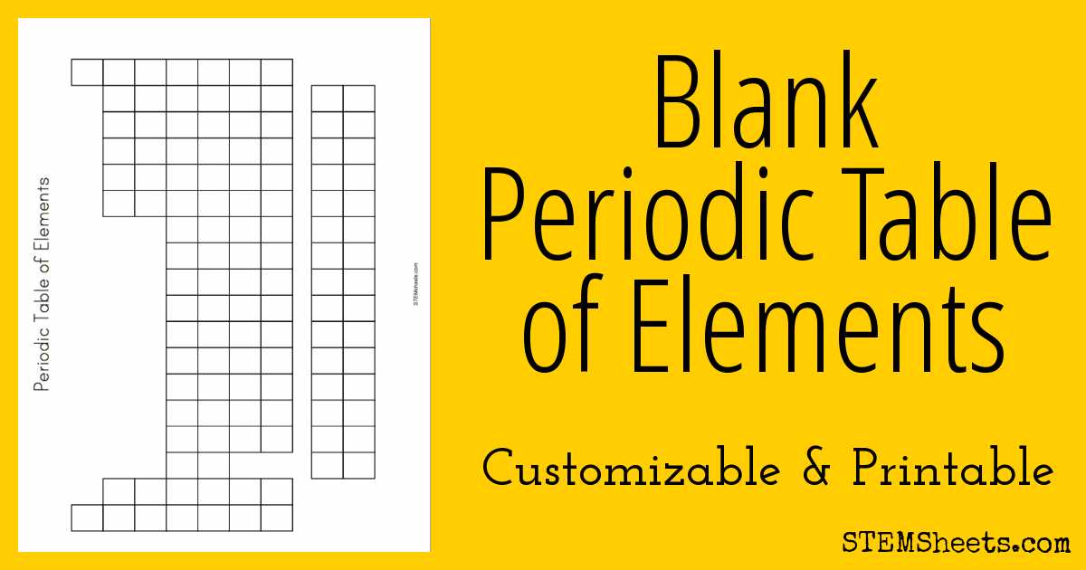 Balancing Equations Worksheet Answers Chemistry as Well as Blank Periodic Table Of Elements Stem Sheets