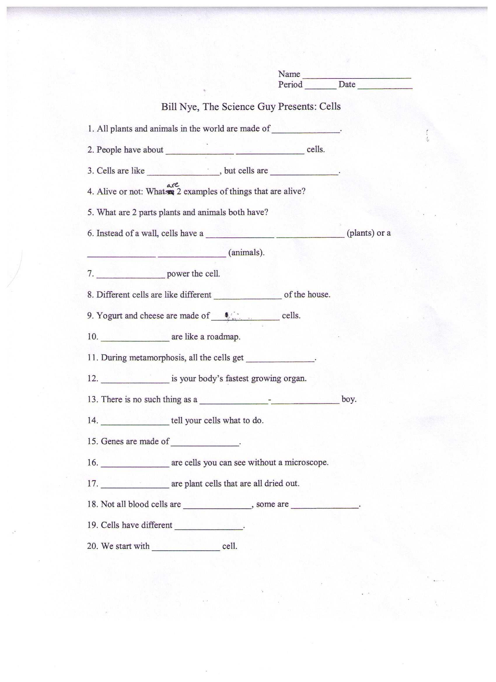 Bill Nye Scientific Method Worksheet Along with Periodic Table Elements Video Bill Nye Valid Bill Nye the Science