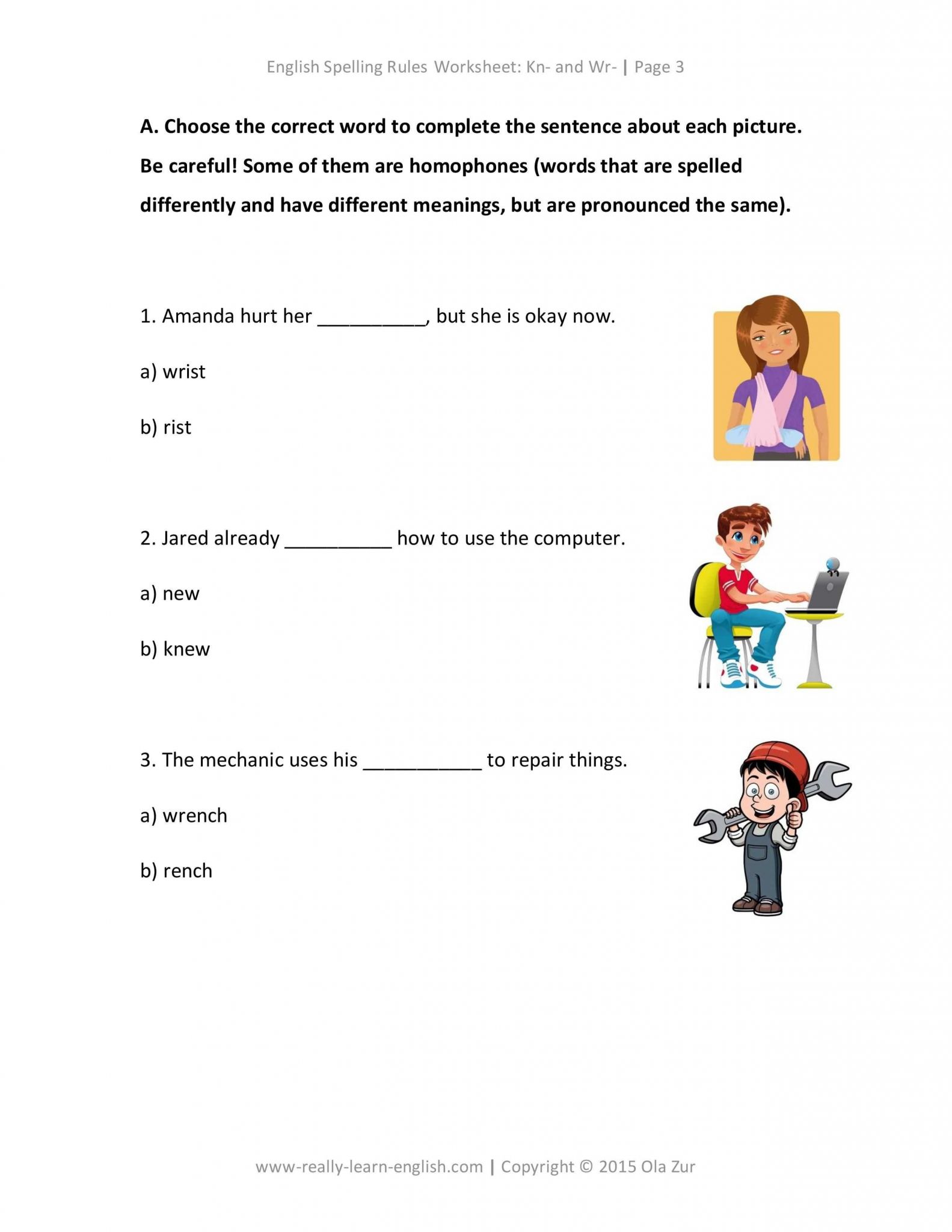 Brain Stretcher Worksheets Answers or the Plete List Of English Spelling Rules Lesson 3 Kn and Wr