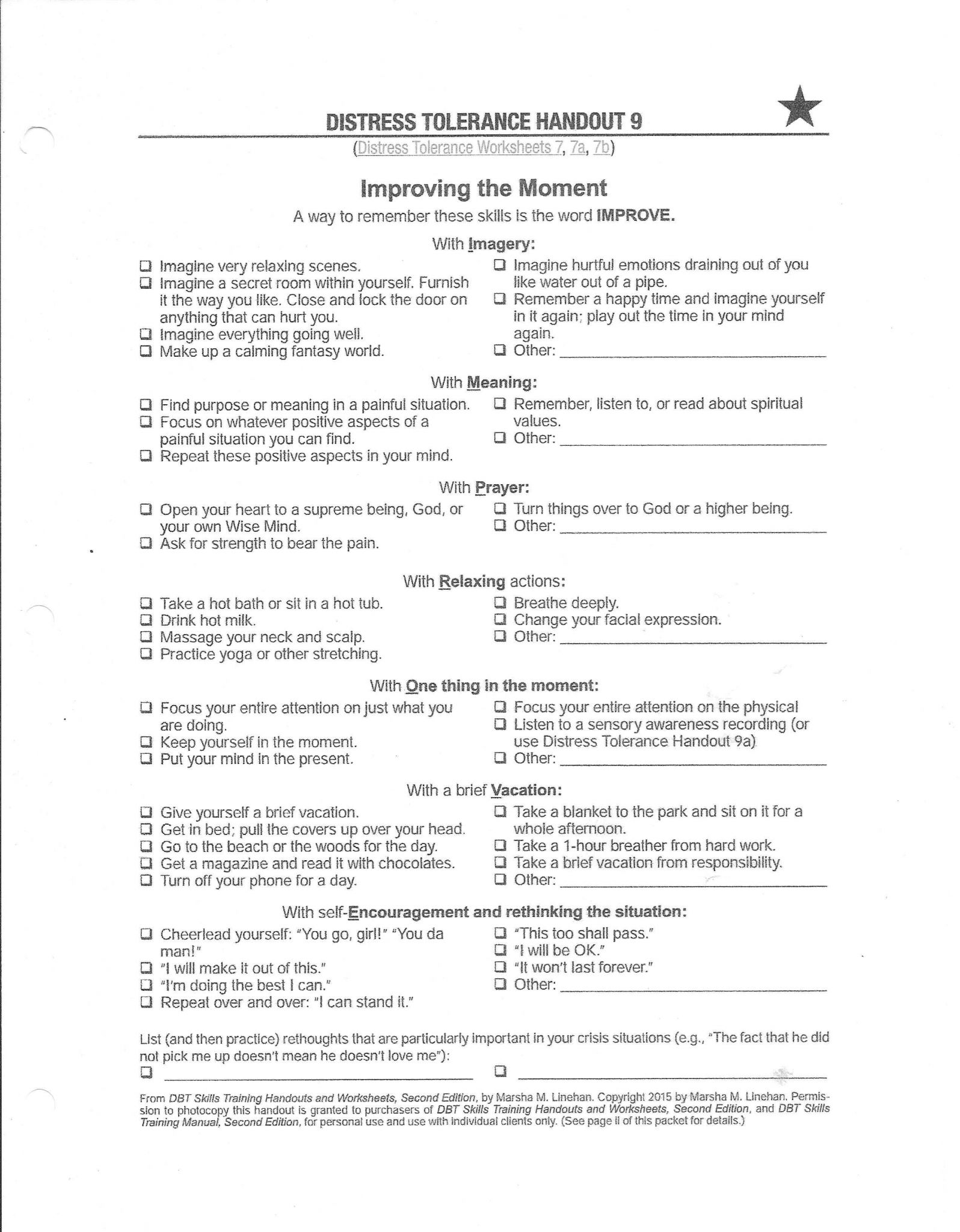 Brain Stretcher Worksheets Answers with Linehan Dbt Worksheets Worksheets for All