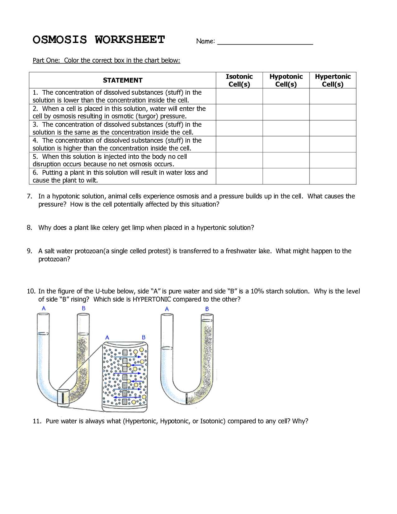 Cell Membrane and Transport Worksheet Answers with 32 tonicity and Osmosis Worksheet Cell Membrane and tonicity
