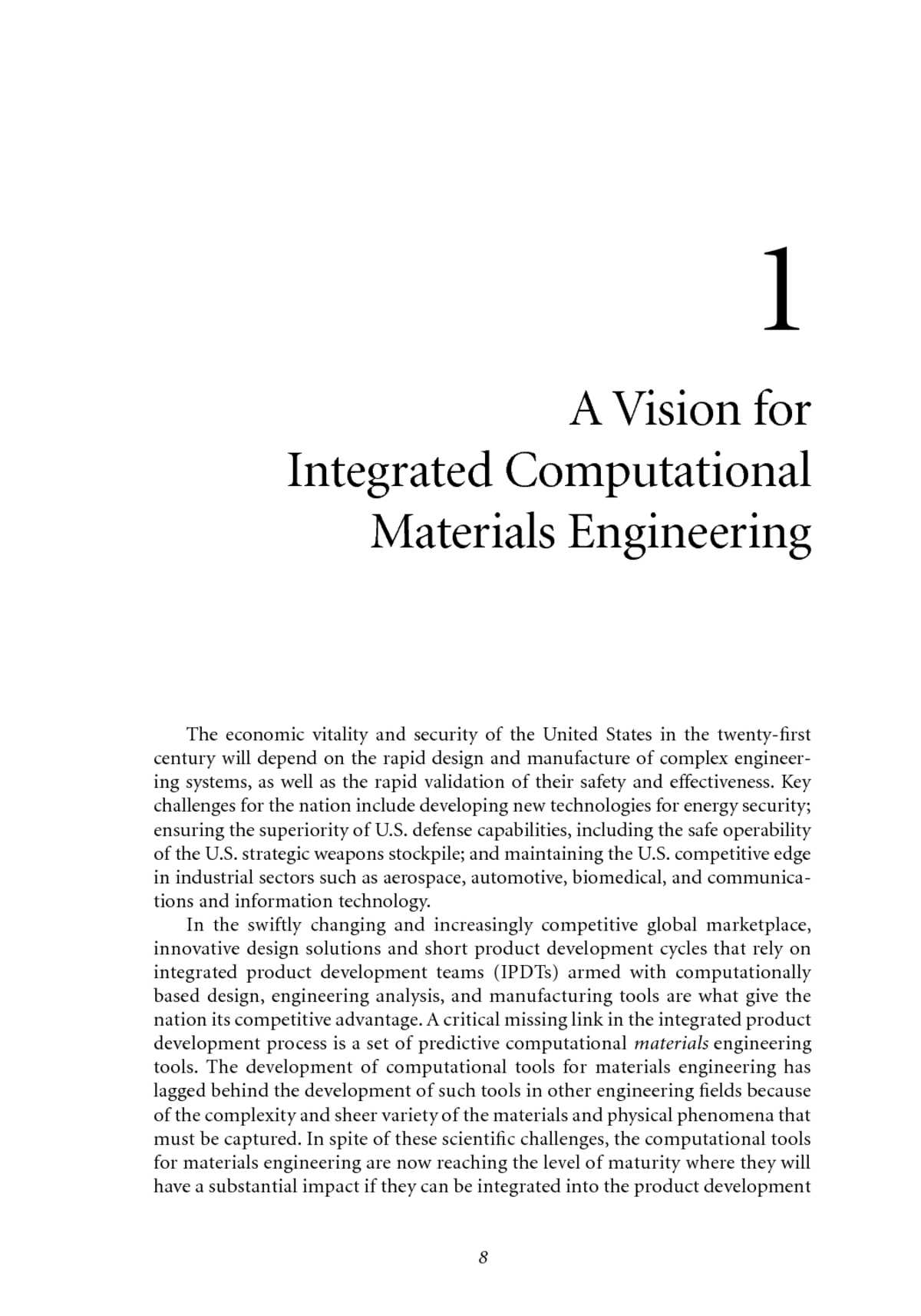 Chapter 8 Business organizations Worksheet Answers Along with 1 A Vision for Integrated Putational Materials Engineering