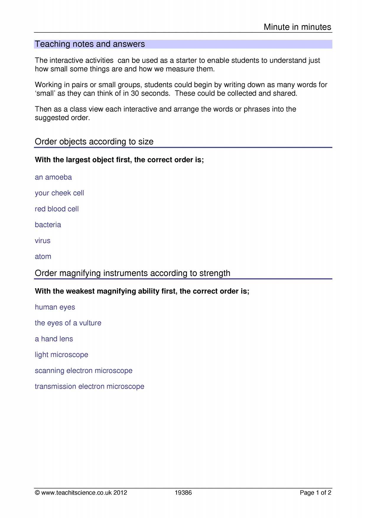 Characteristics Of Bacteria Worksheet Answer Key and Cells Search Results Teachit Science