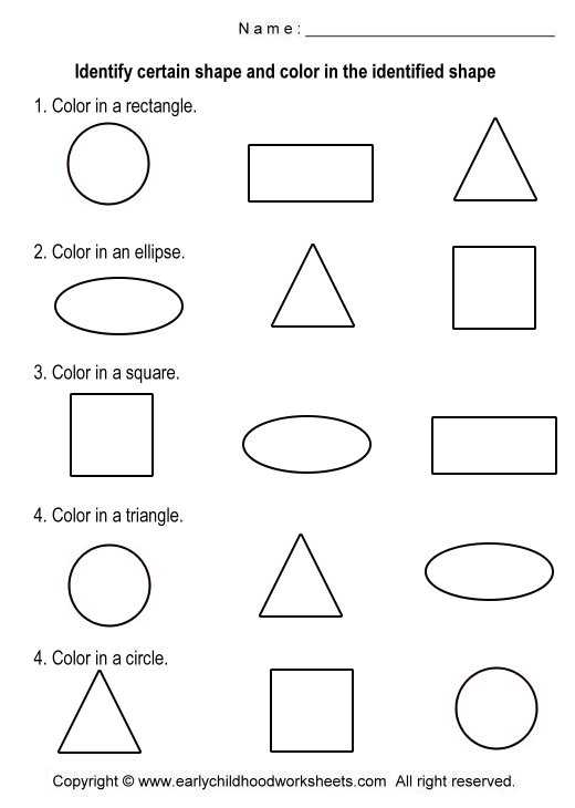Colors Worksheets for Preschoolers Free Printables Along with Shapes and Colors Worksheets Resultinfos