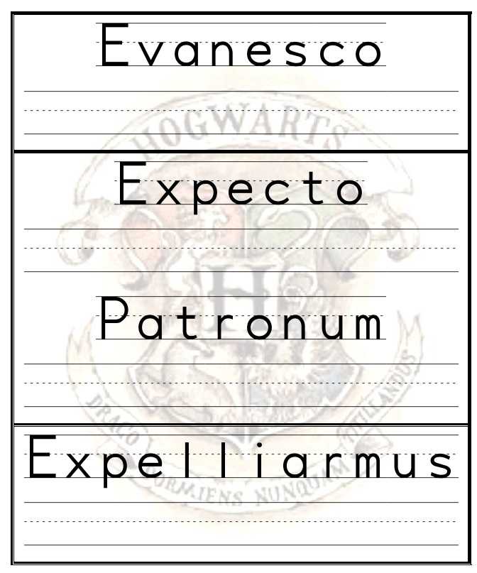 Complete Sentence Worksheets with Harry Potter Copywork