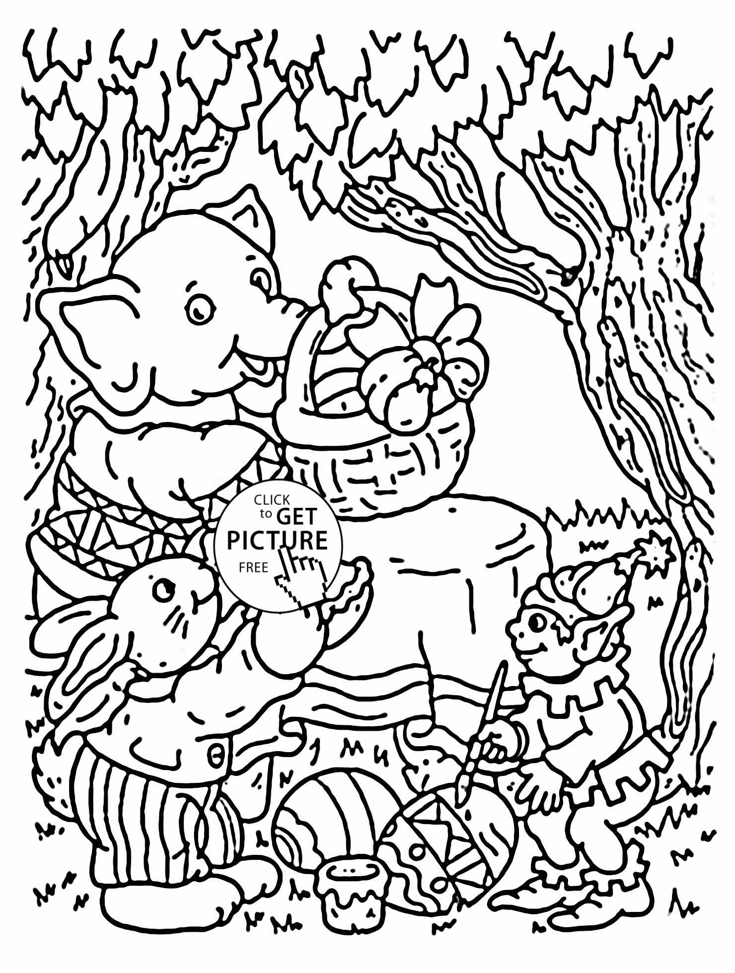 Connect the Dots Worksheets and Easter In the forest Coloring Page for Kids Coloring Pages Printab