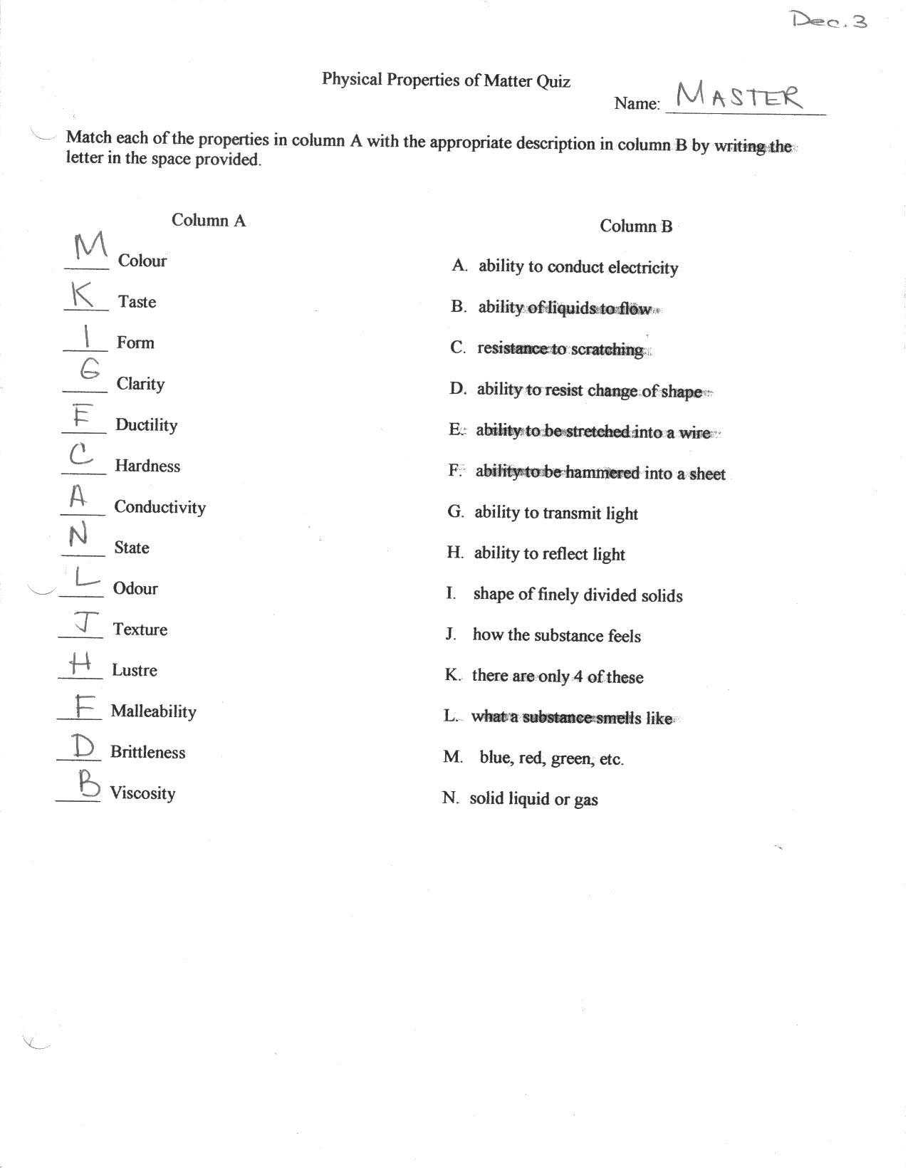 Counting atoms Worksheet Answers together with Properties Matter Crossword Puzzle Pdf Design Basic atomic