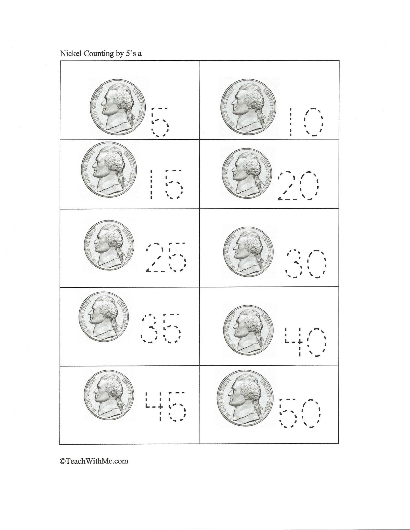 Customer Service Activity Worksheet with Counting Nickels Free Template Great Ideas School Interactive Simple