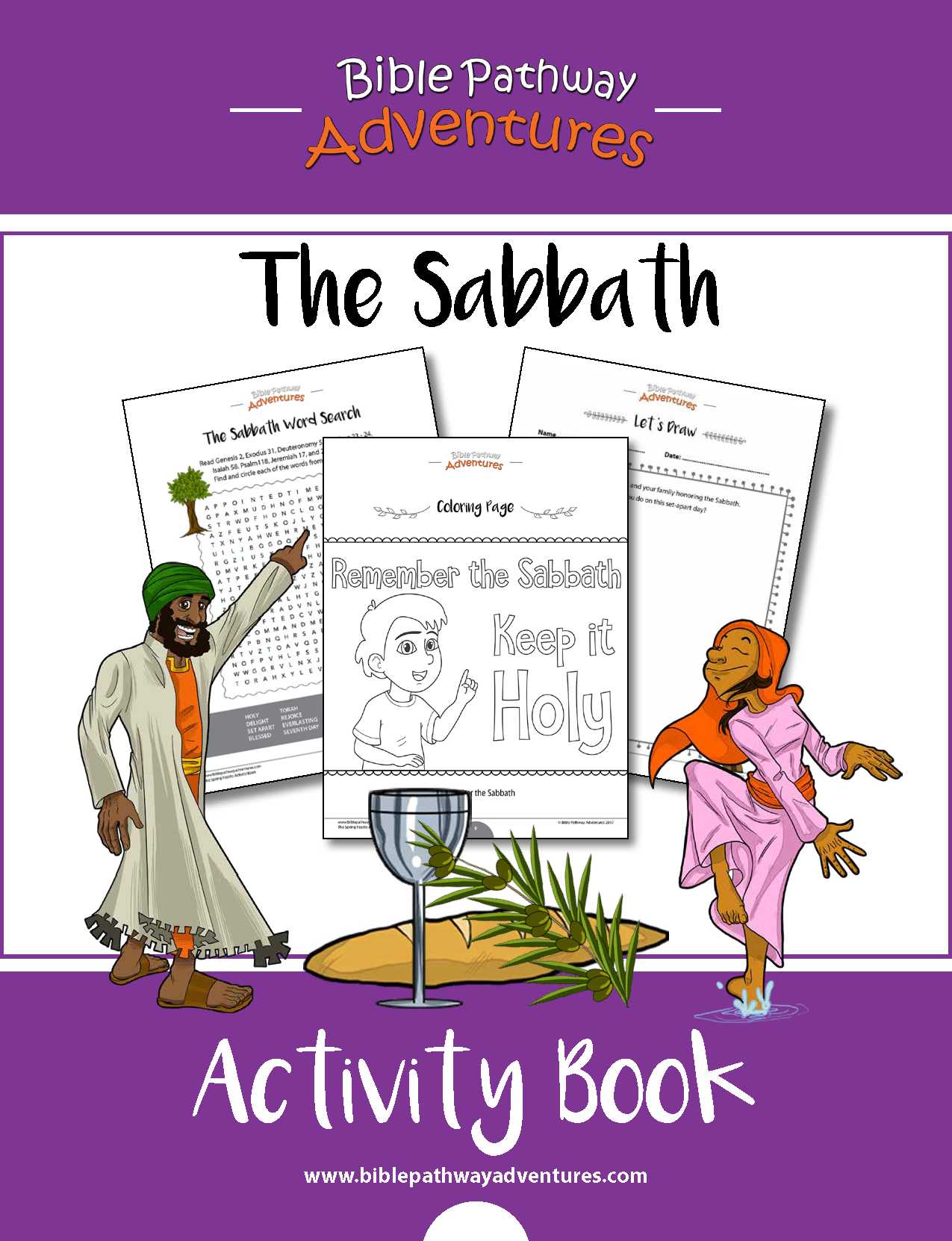 David and Goliath Worksheets and the Sabbath Bible Activity Book