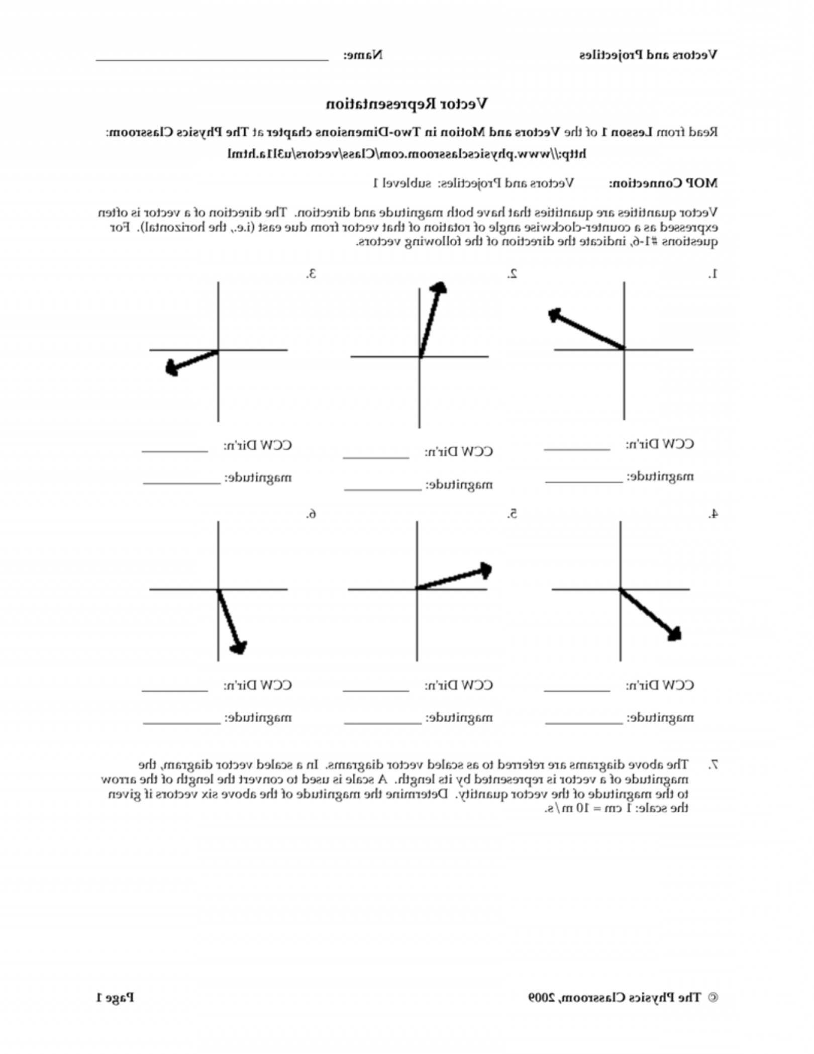 Drawing Free Body Diagrams Worksheet Answers Physics Classroom Also Vector Resolution Worksheet