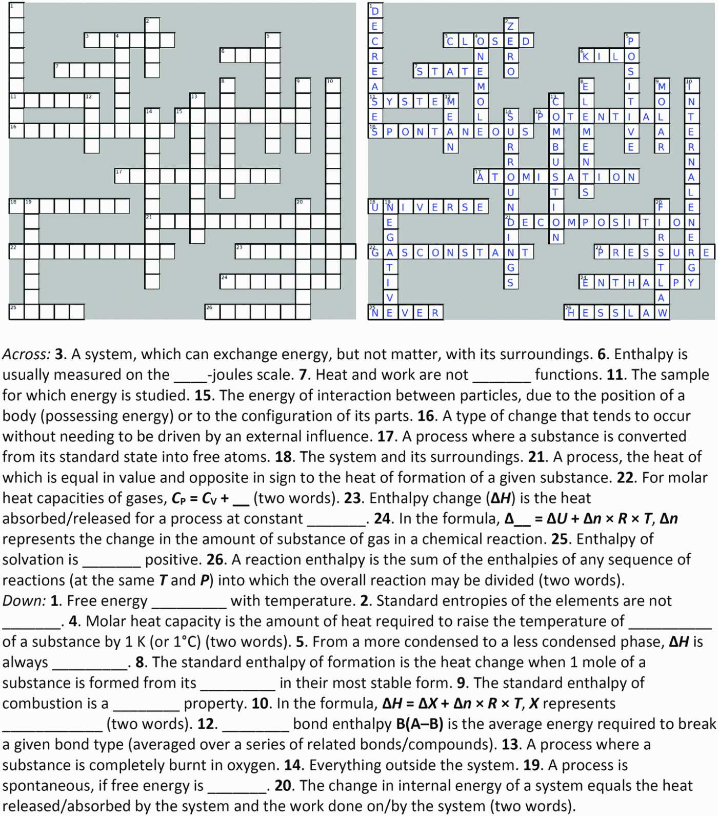 Economic Systems Worksheet Answer Key as Well as Economic Crossword Puzzle Answers Mark Twain Media