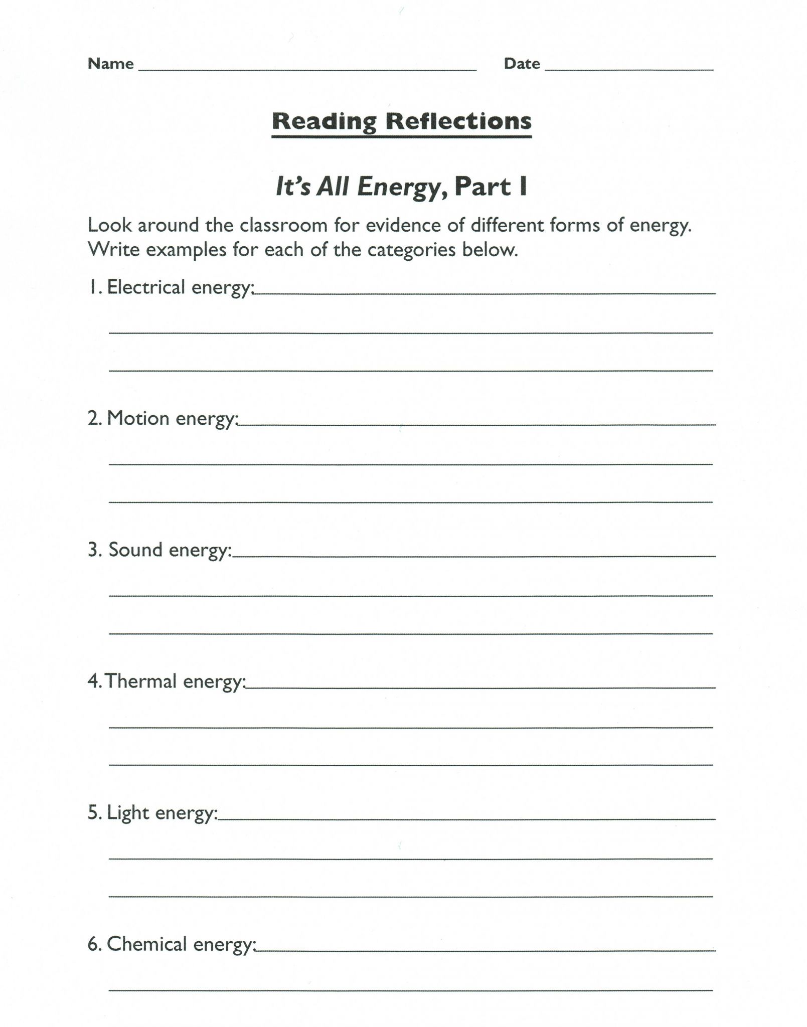 Electrical Power and Energy Worksheet together with forms Energy Worksheet 5th Grade Pdf Introduction to 1