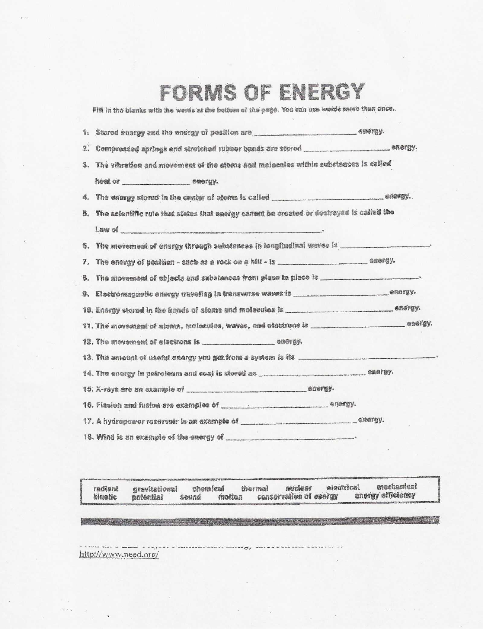 Energy Worksheet Answers and 7 Types forms Energy Mrs Chen Youtube Worksheet Maxresde