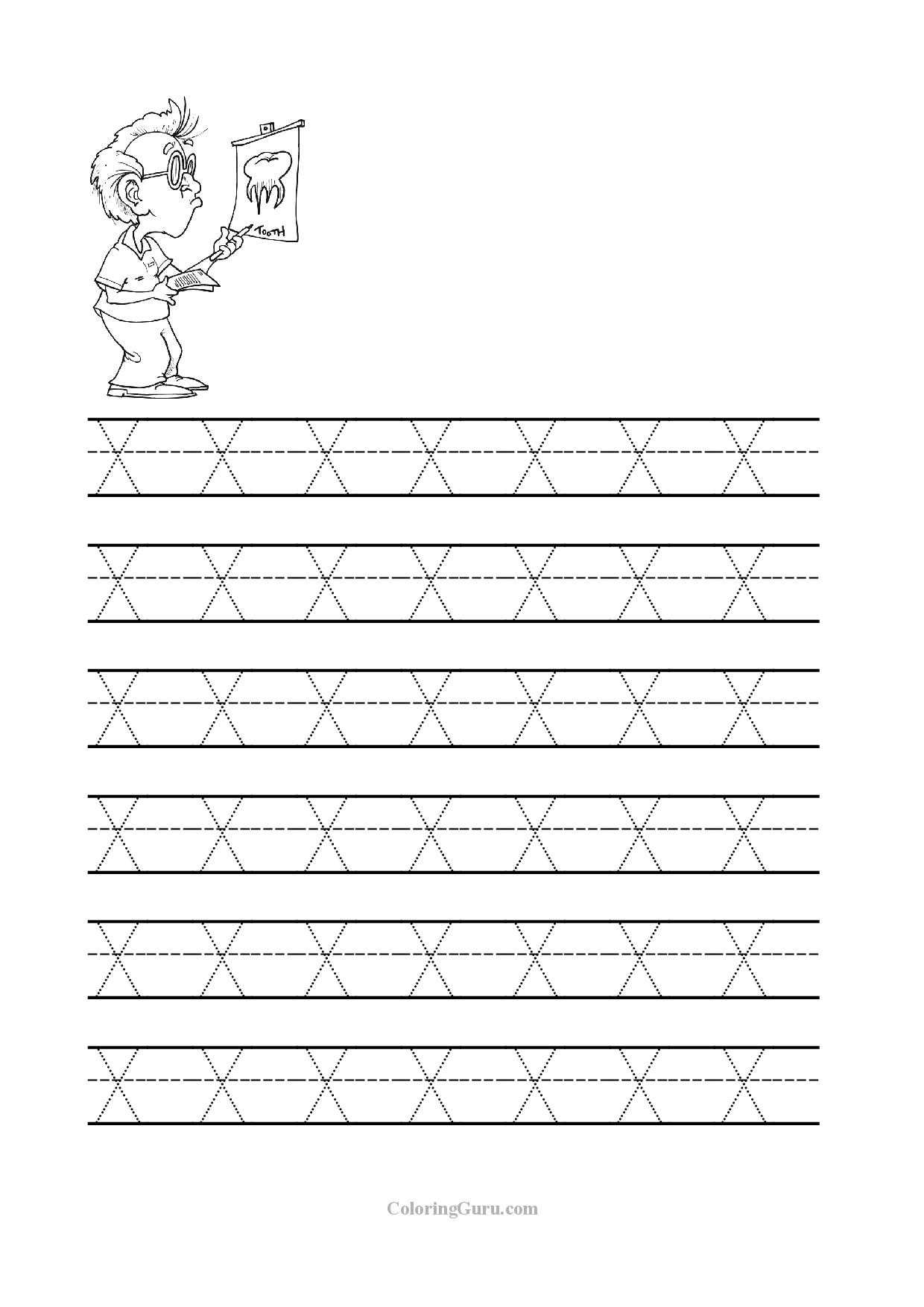 English to Metric Conversion Worksheet together with Letter X Printables for Preschool Myscres