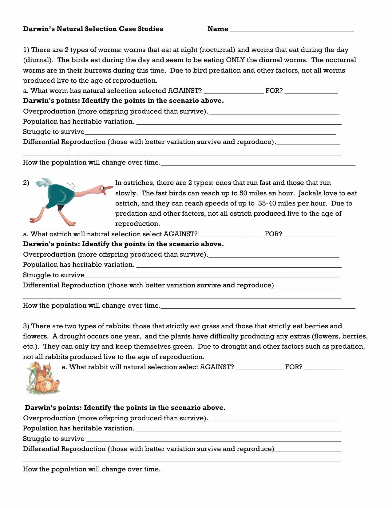 Evolution by Natural Selection Worksheet with Evolution Worksheet Amazing Bill Nye Evolution Worksheet Answers