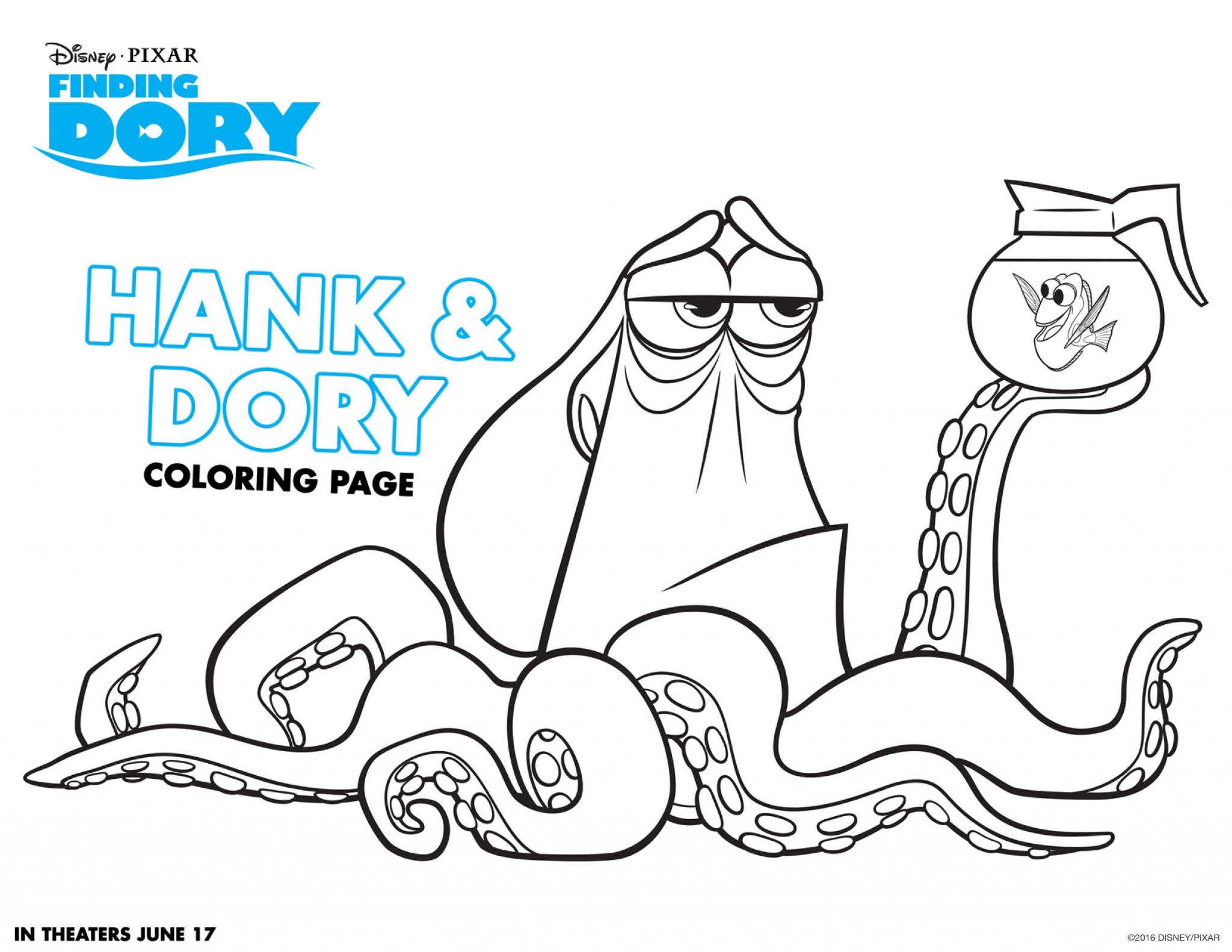 Finding Nemo Worksheet Also Finding Dory Coloring Sheets Dory Party by Debby Smith
