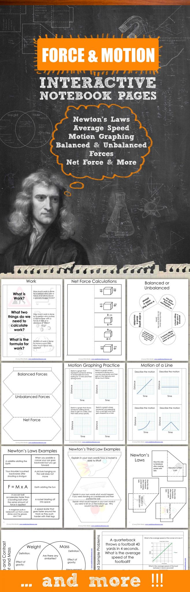 Force and Motion Worksheets Pdf with force and Motion Interactive Notebook Pages