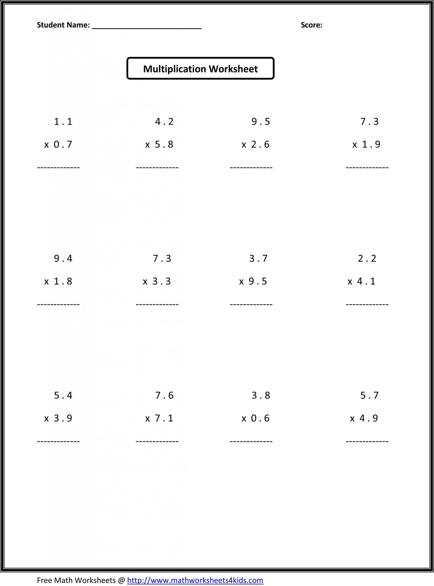Fraction Word Problems 7th Grade Worksheet Also Grade 8 Math Worksheets Best 7th Grade Math Worksheets Stock