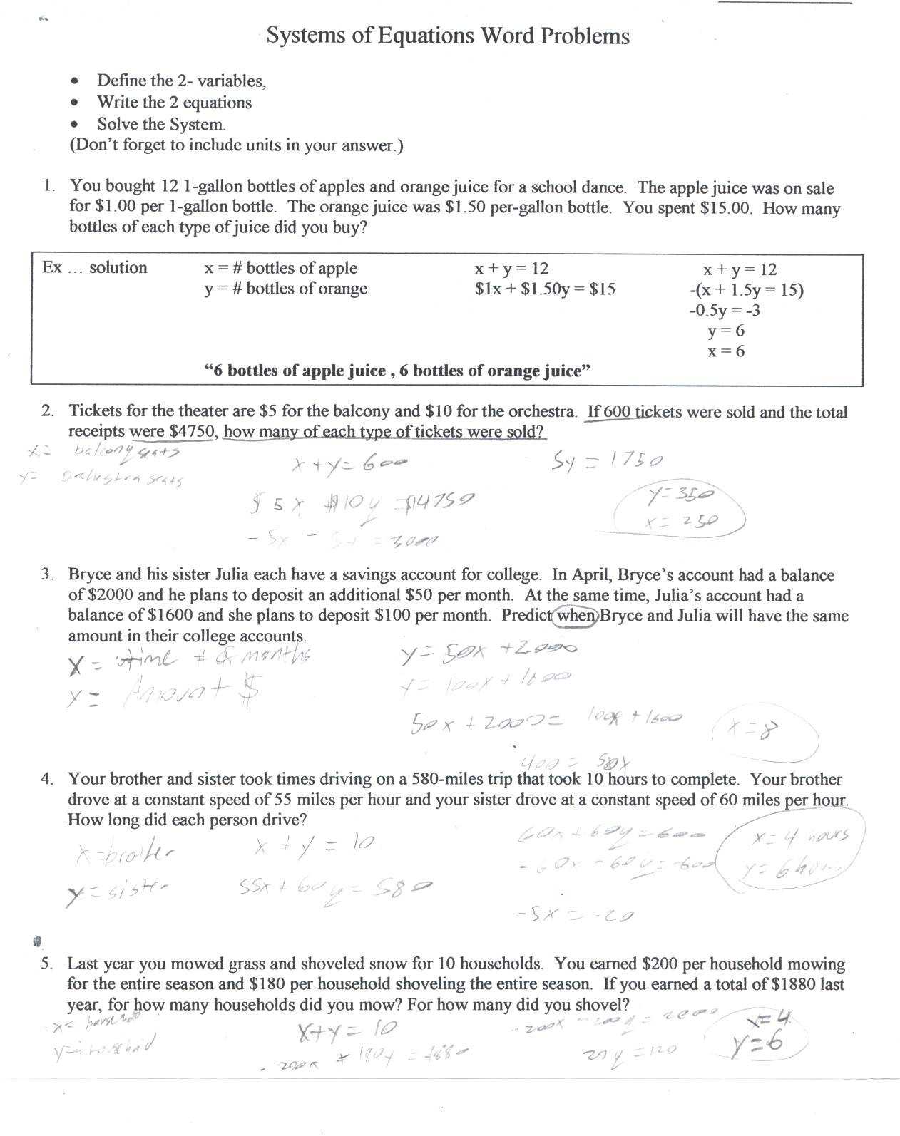 Fraction Word Problems 7th Grade Worksheet or Inequality Word Problems Worksheet Algebra 1 Answers Fresh 46 Best