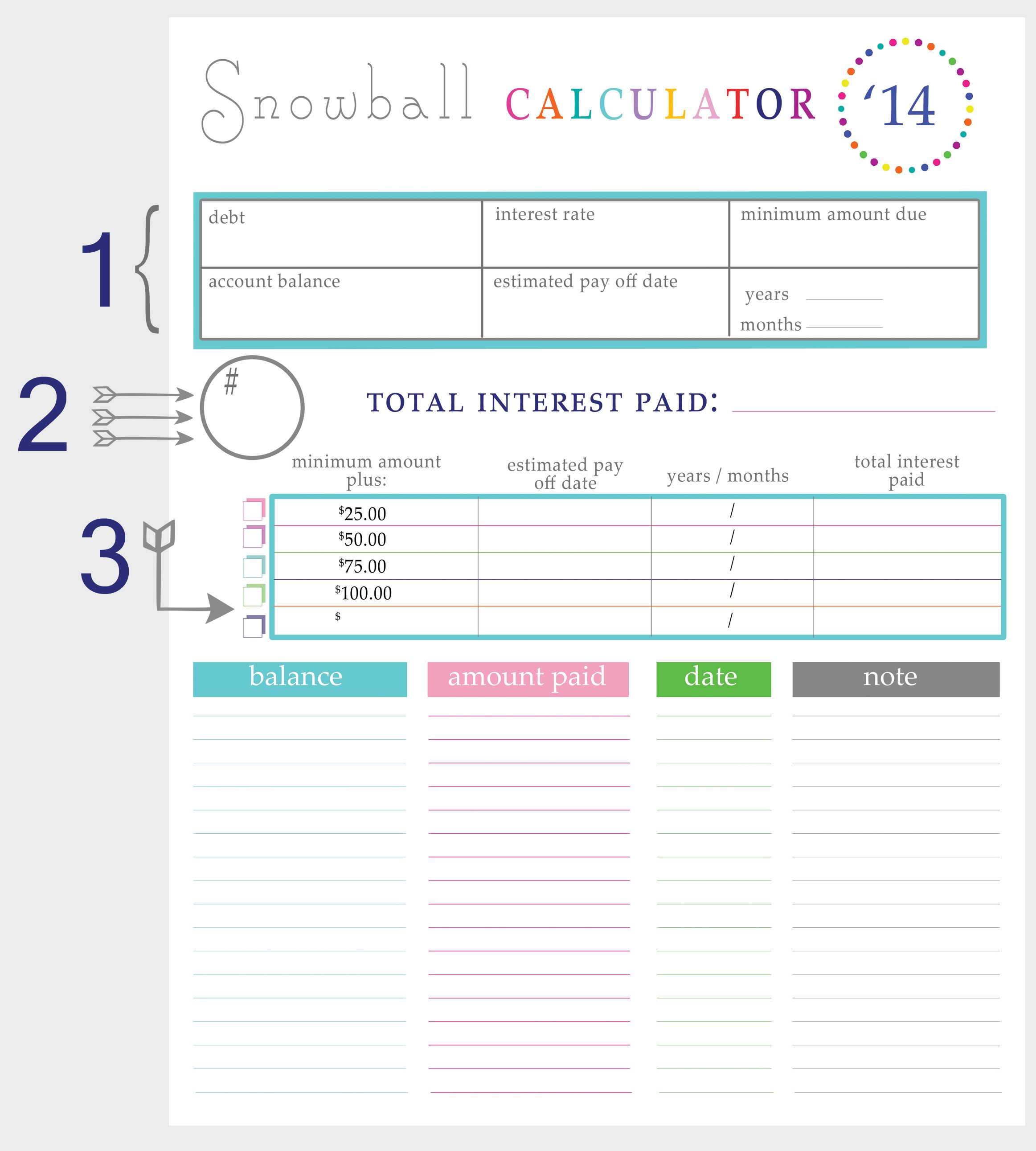Free Printable Debt Payoff Worksheet Also Spreadsheet Examples Debt Paydown Paying F Worksheets Snowball
