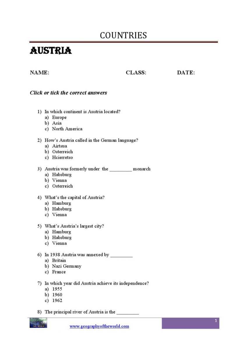 Geography Worksheets High School as Well as List Of Countries In the World Printable Worksheets Pdf