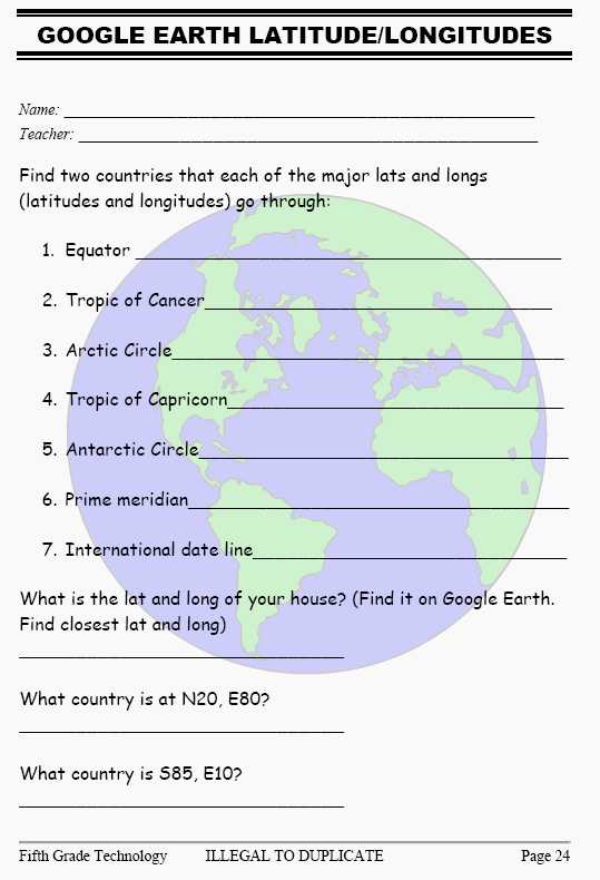 Geography Worksheets Middle School Also How to Teach Lats and Longs
