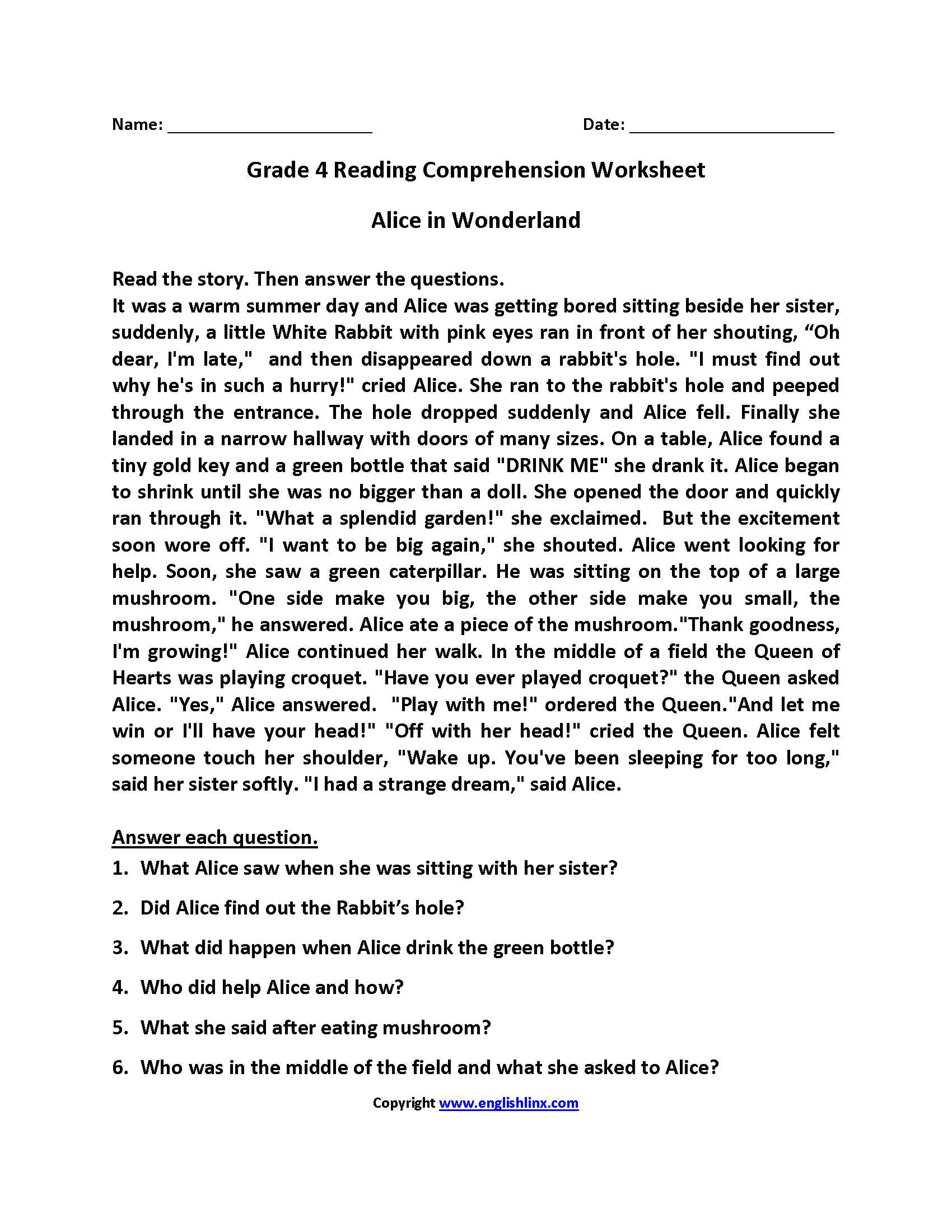 Grade 3 Reading Comprehension Worksheets Pdf Also Reading Prehension Worksheets Middle School Pdf the Best