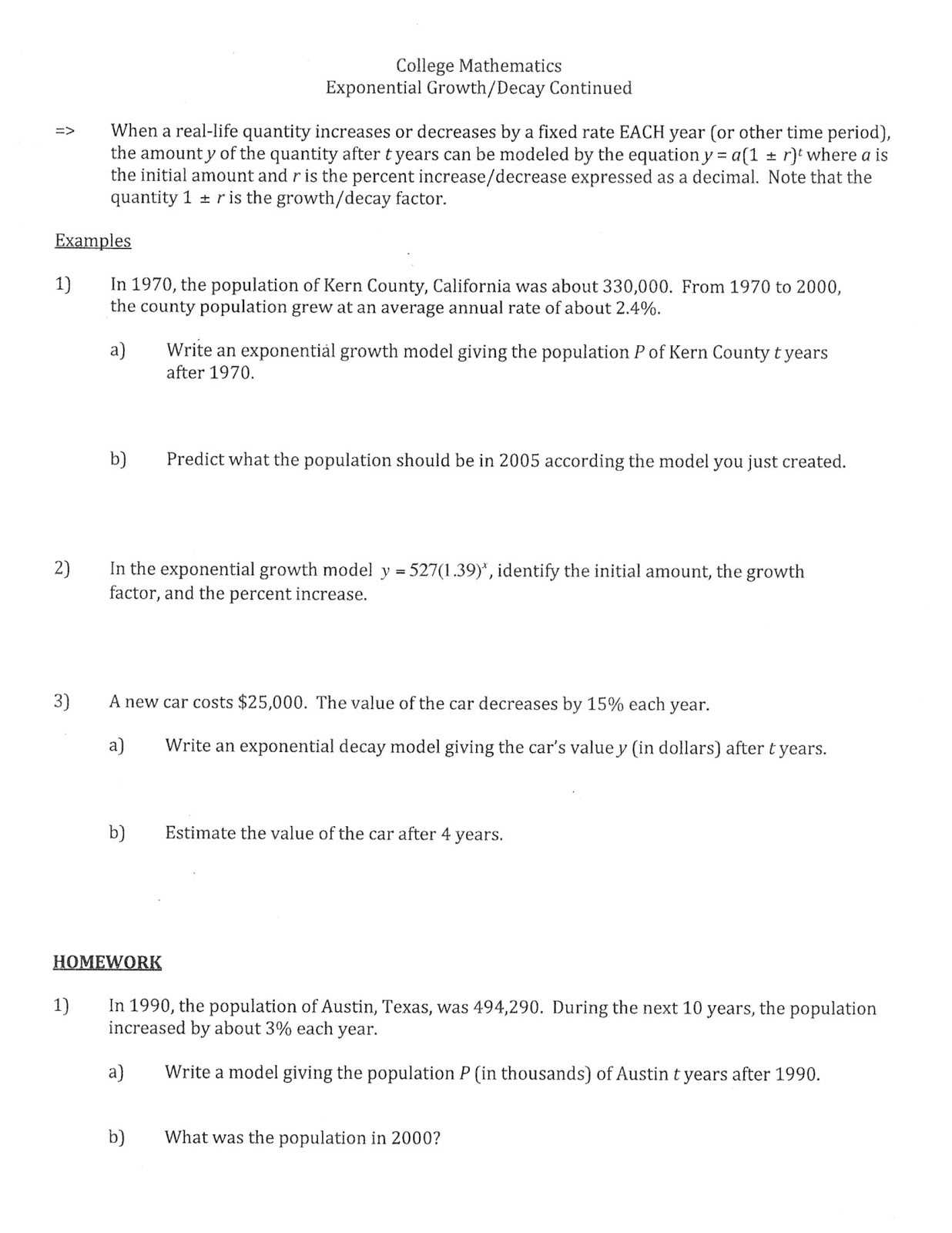 Graphing Exponential Functions Worksheet Answers or 32 New Exponential Growth and Decay Word Problems