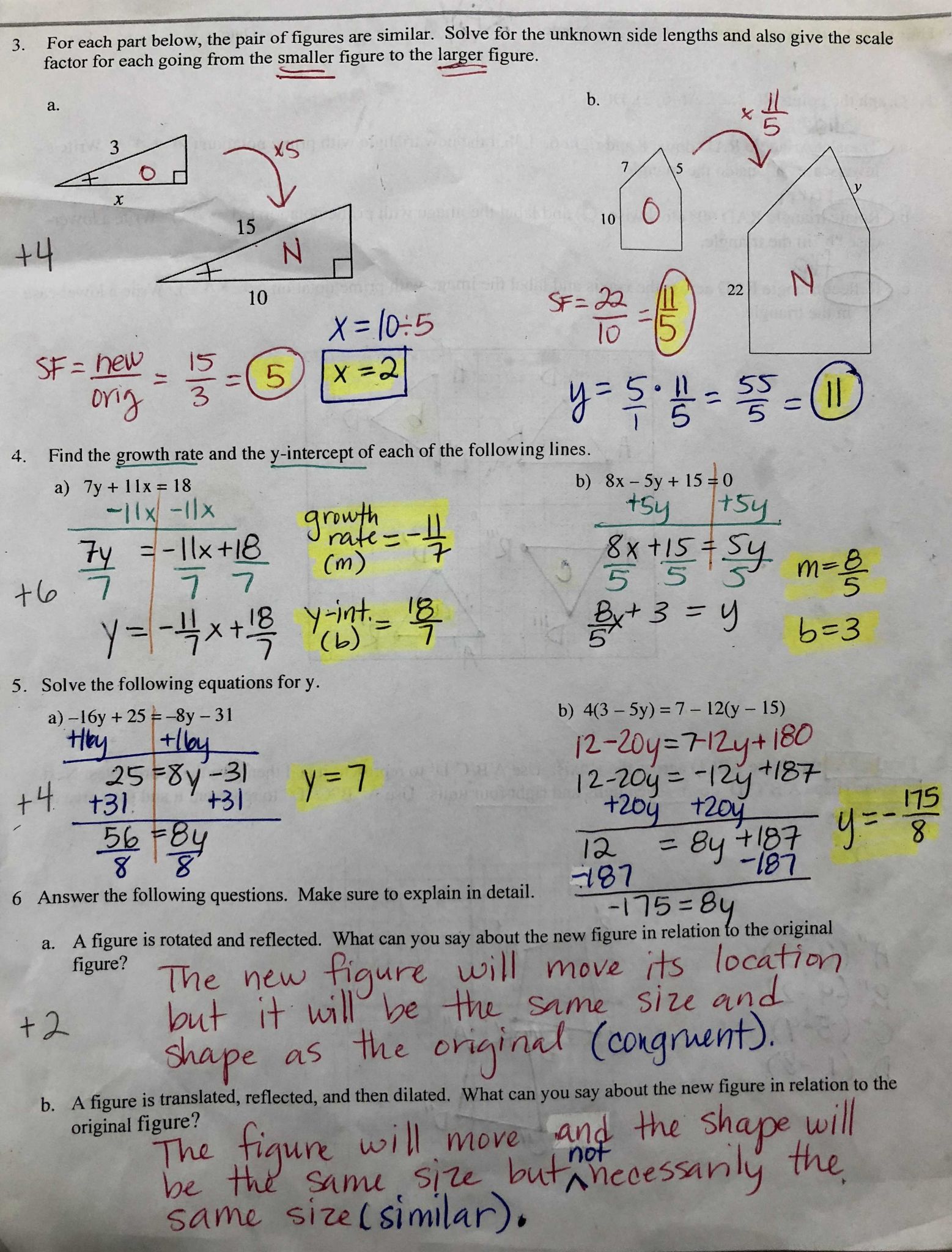 Graphing Using Intercepts Worksheet Answers as Well as 8th Grade Resources – Mon Core Math