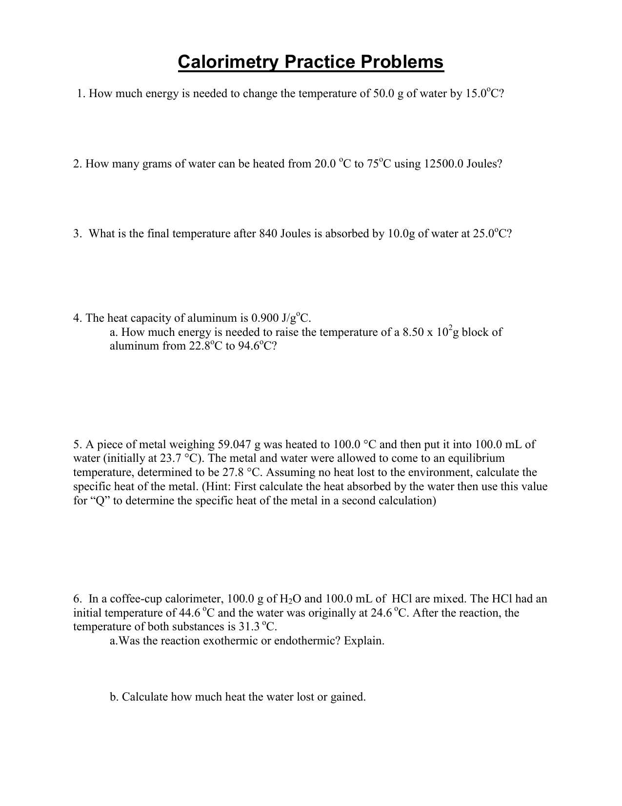 Heat Calculations Worksheet Answers with Free Worksheets Library Download and Print Worksheets