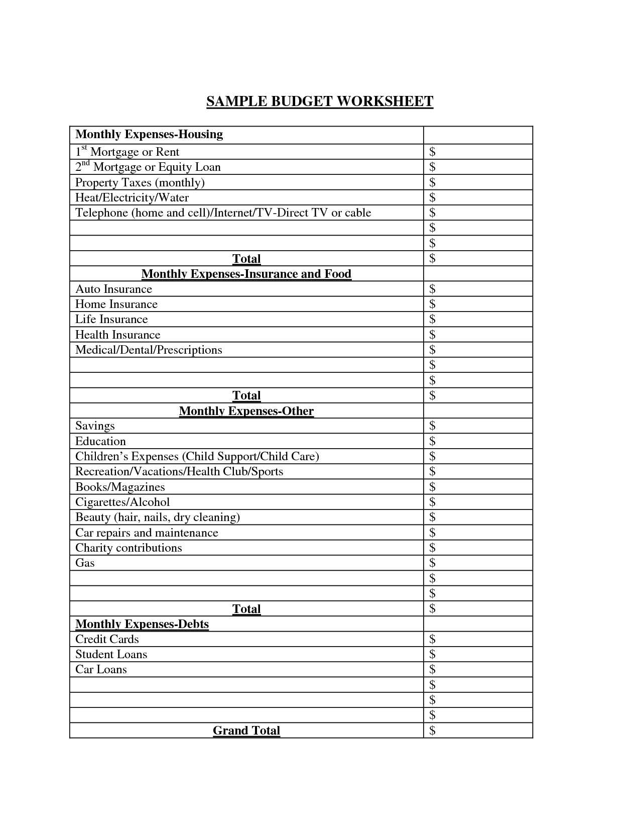 Household Budget Worksheet Excel and Example Excel Bud Spreadsheet Template Financial Bud Template