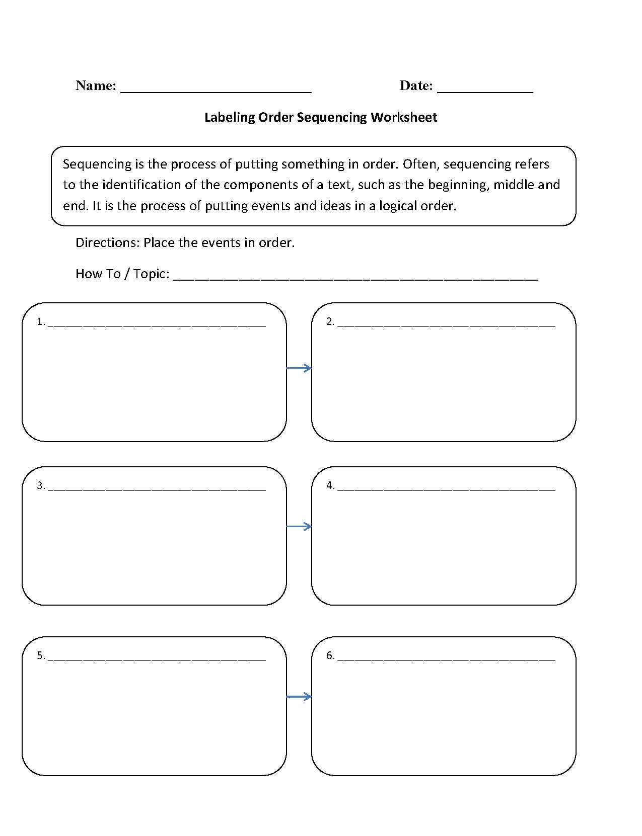 Independent Practice Math Worksheet Answers and Sequence events Worksheets 6th Grade Sequencing