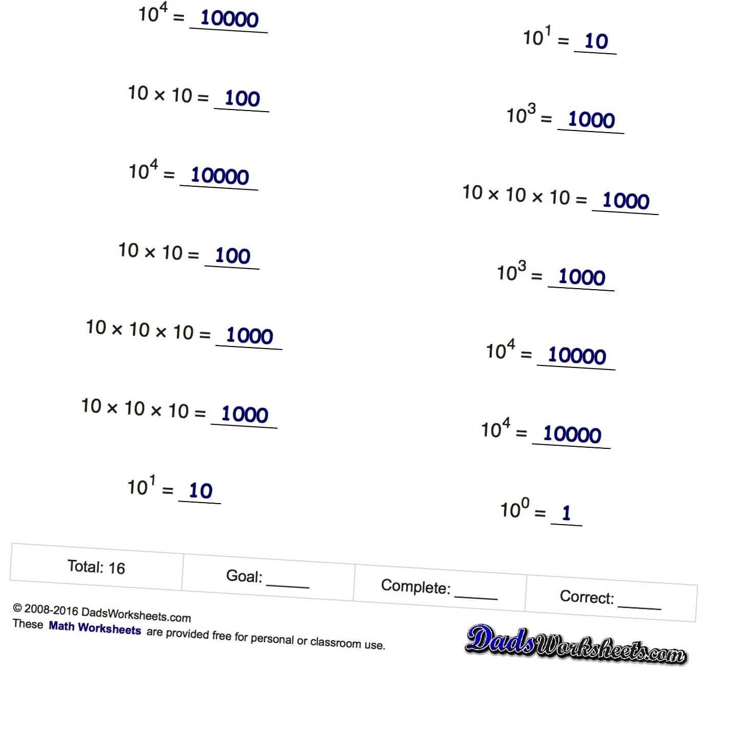 Inferences Worksheet 1 together with Exponents Worksheets Powers Of Ten and Scientific Notation