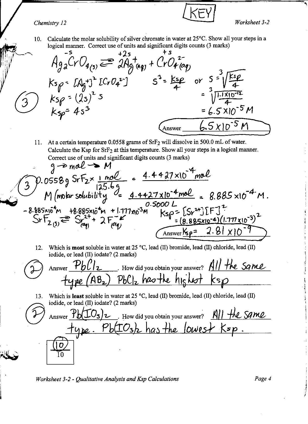 Ion Practice Set Worksheet Answers Also Collection Of Worksheet On solubility Calculations