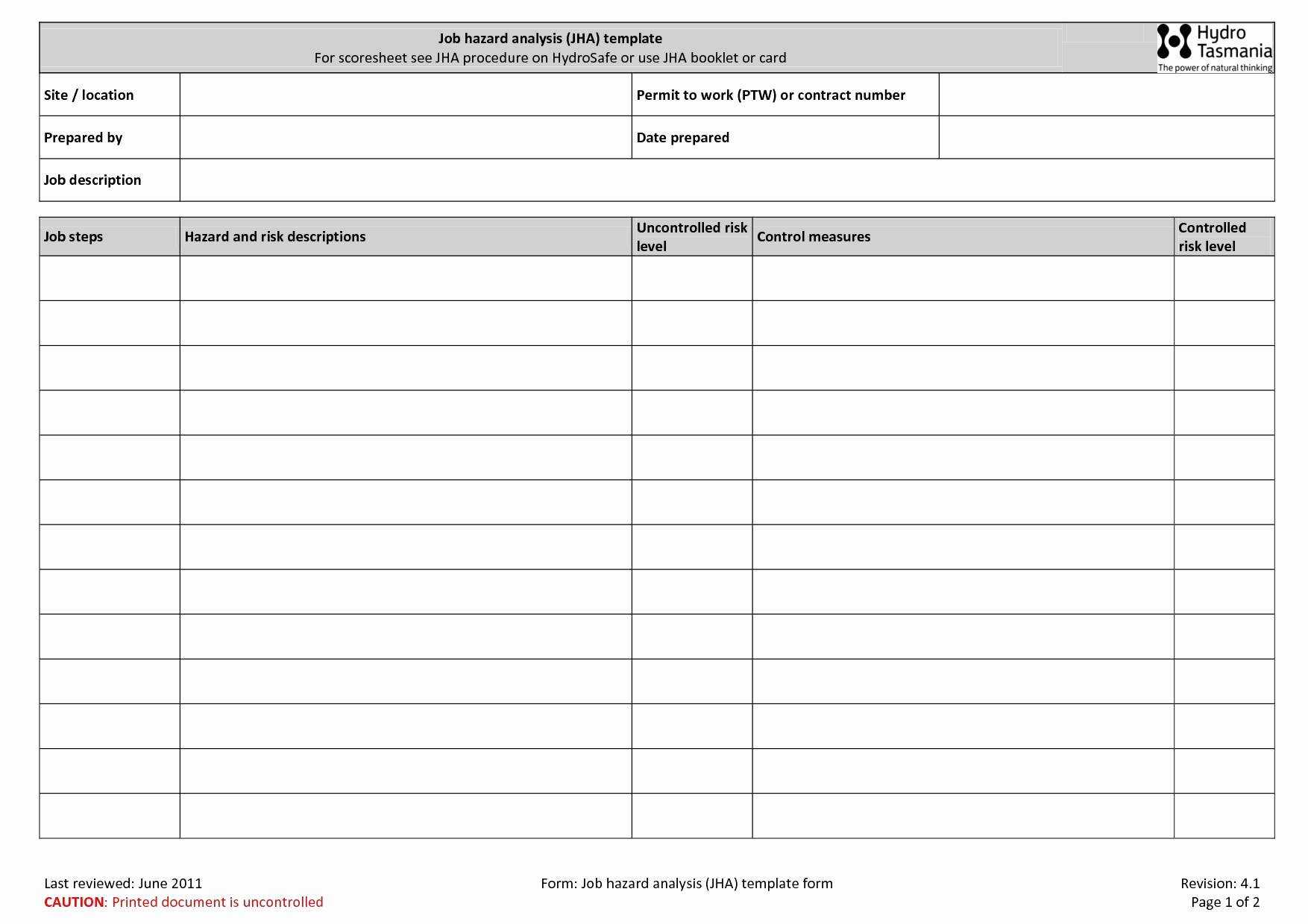 Job Hazard Analysis Worksheet and Job Hazard Analysis Template Beautiful Excel Construction Estimating