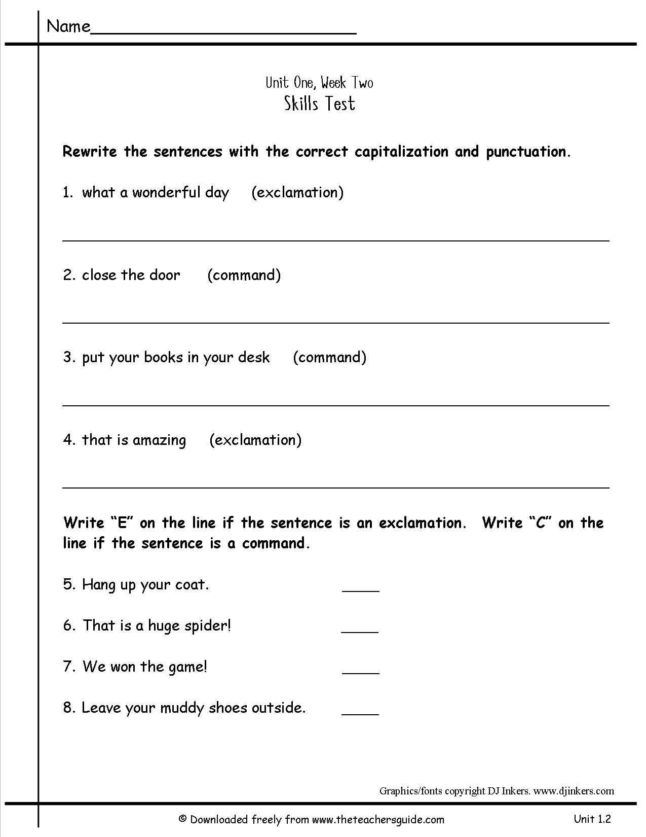 Karyotype Worksheet Answer Key or Mands and Exclamation Worksheets the Best Worksheets Image
