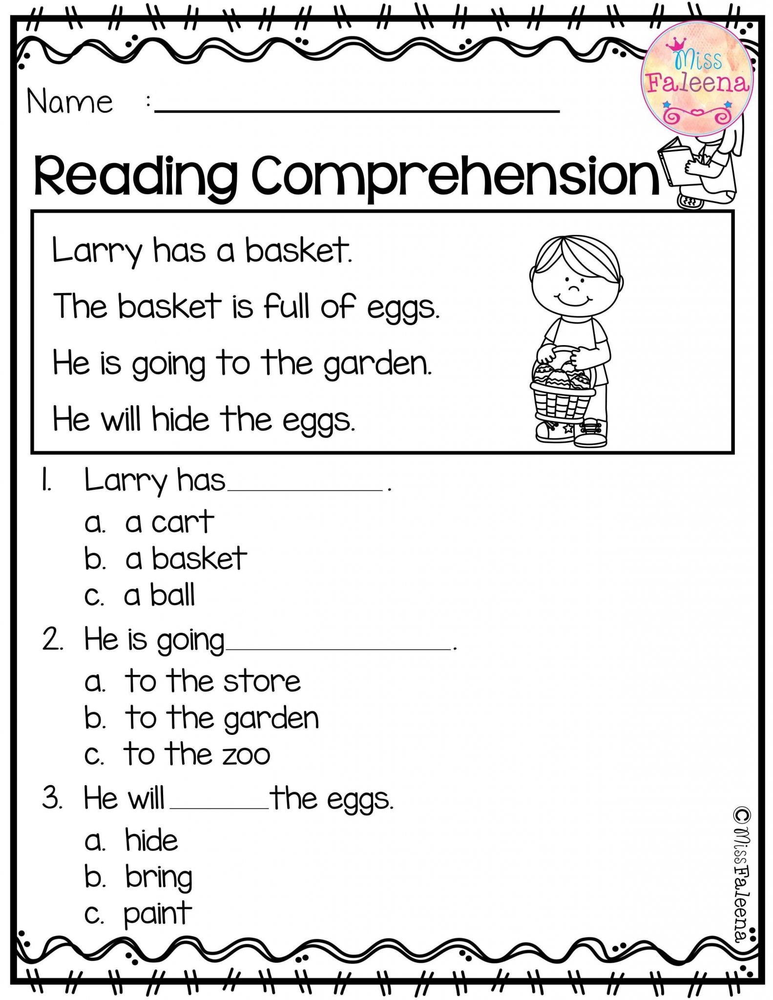 Kindergarten Reading Worksheets Pdf Along with Reading Prehension Worksheets for Kindergarten and First Grade