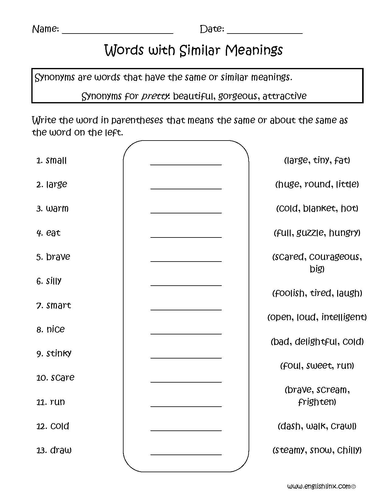 Kindergarten Reading Worksheets Pdf and Synonyms and Antonyms Worksheets Pdf ordekeenfixenergy