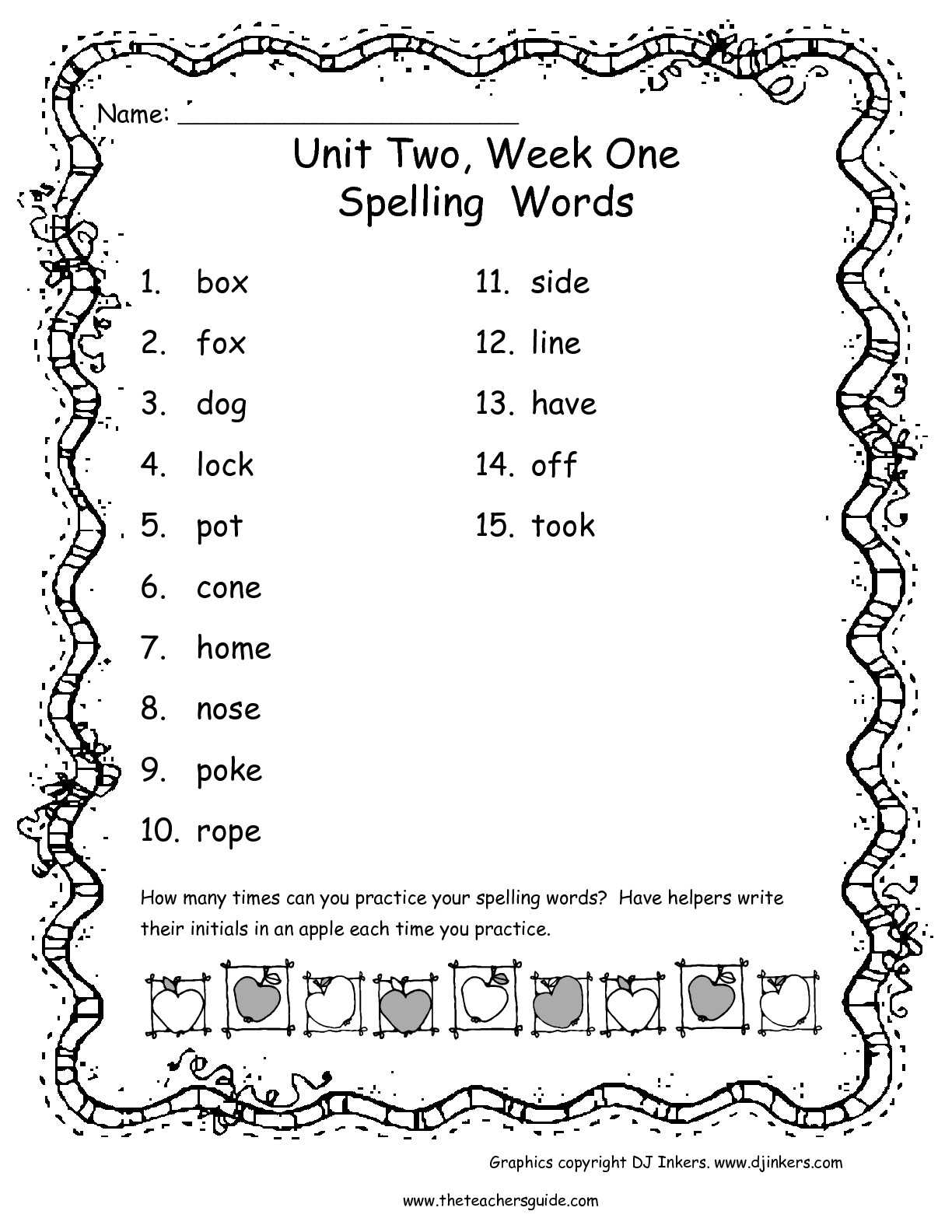 Kindergarten Spelling Worksheets with Wonders Second Grade Unit Two Week E Printouts